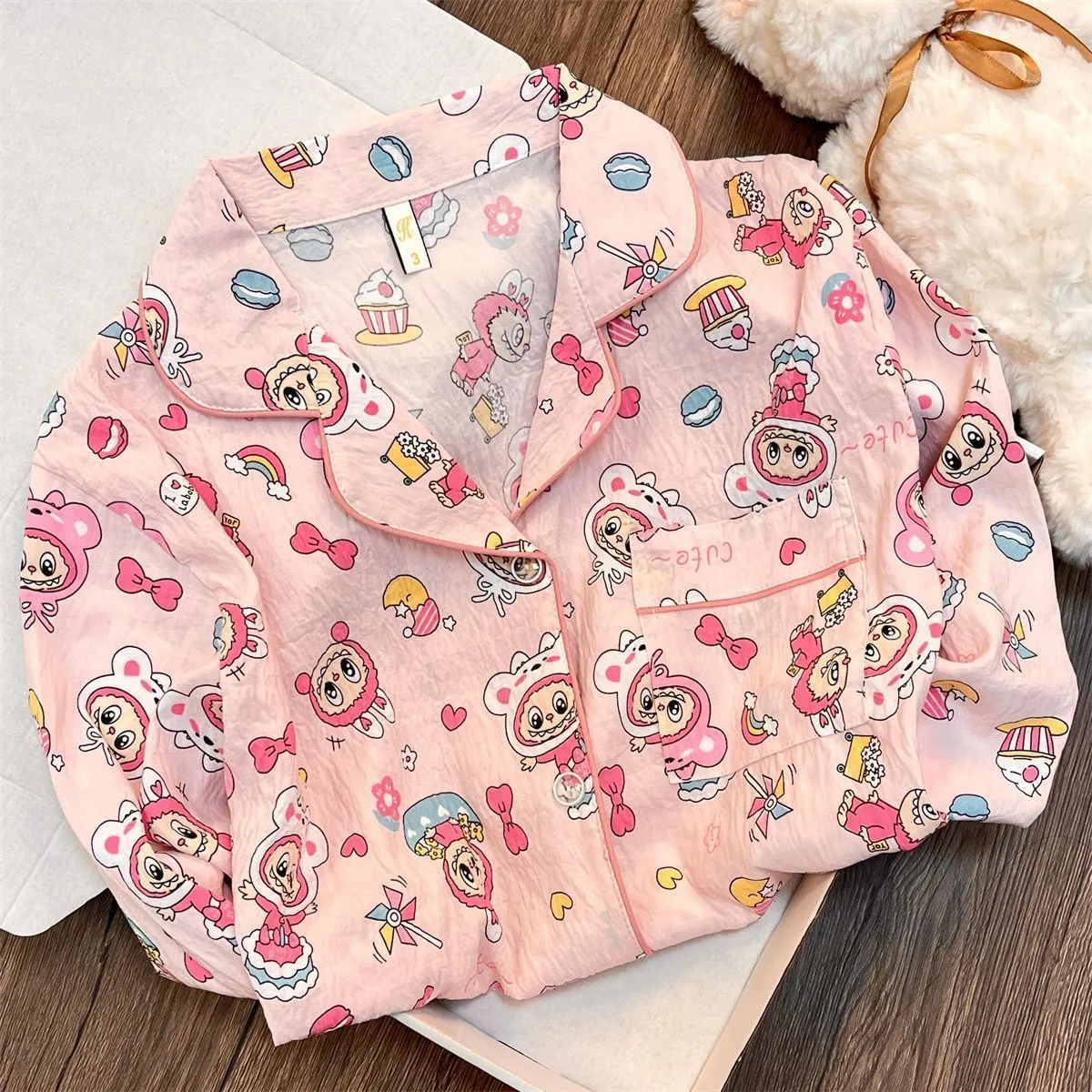 【100-160cm】ナチュラル素材 ナチュラル素材 かわいさ満点 カジュアル 着せやすい セットアップ パジャマ