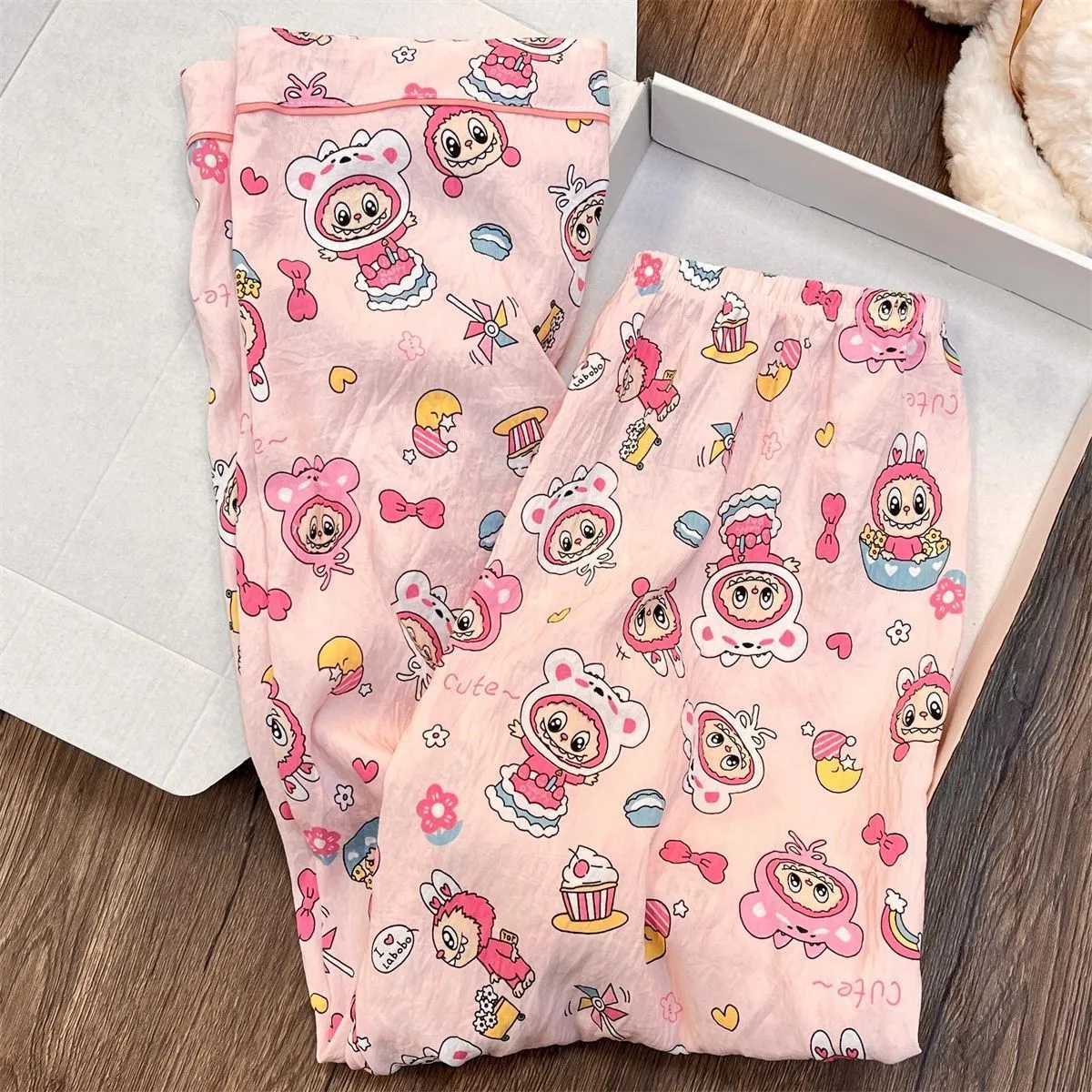 【100-160cm】ナチュラル素材 ナチュラル素材 かわいさ満点 カジュアル 着せやすい セットアップ パジャマ