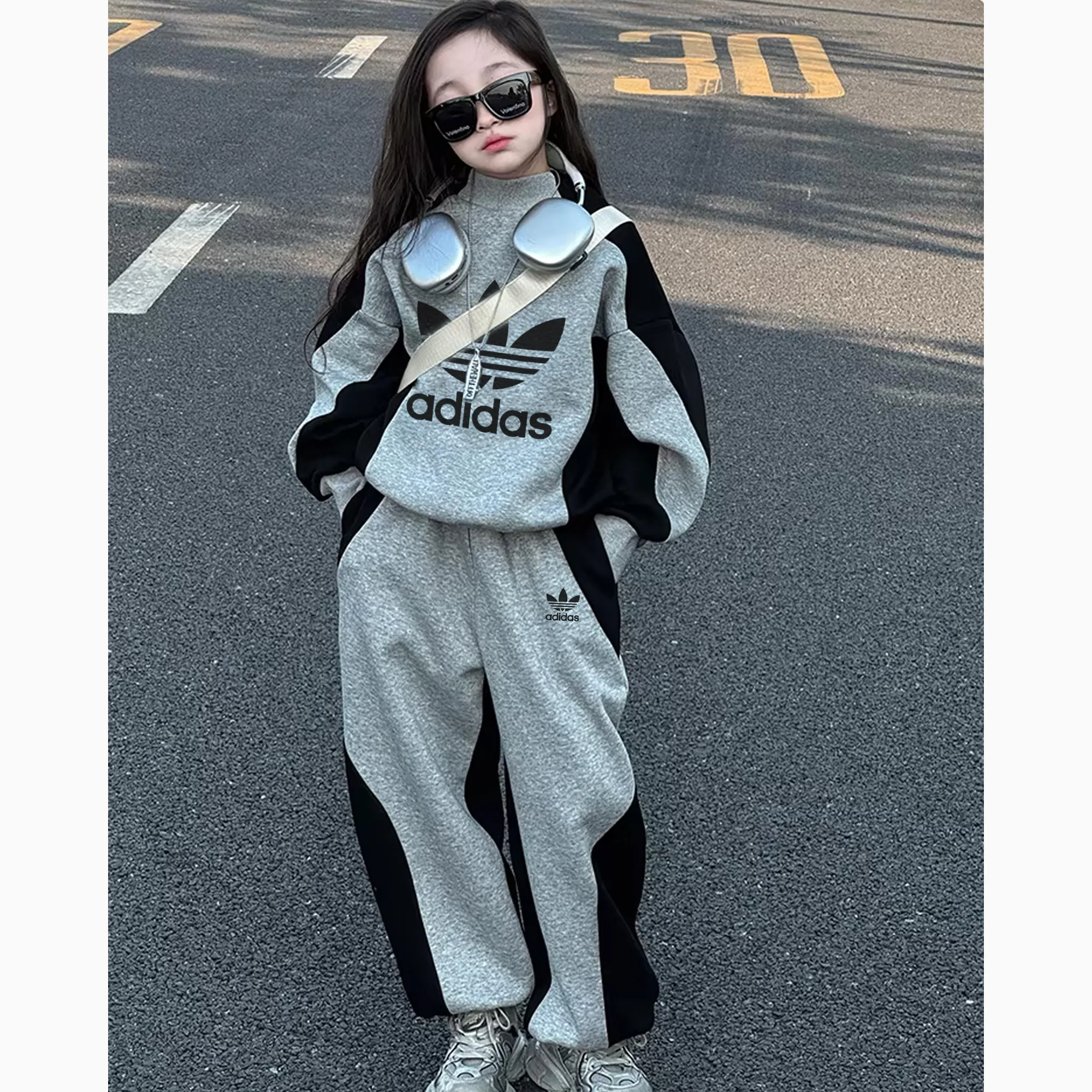 【110-170cm】リラックス感ある 好感度UP 大人気 おしゃれ カジュアル 女の子 セットアップ