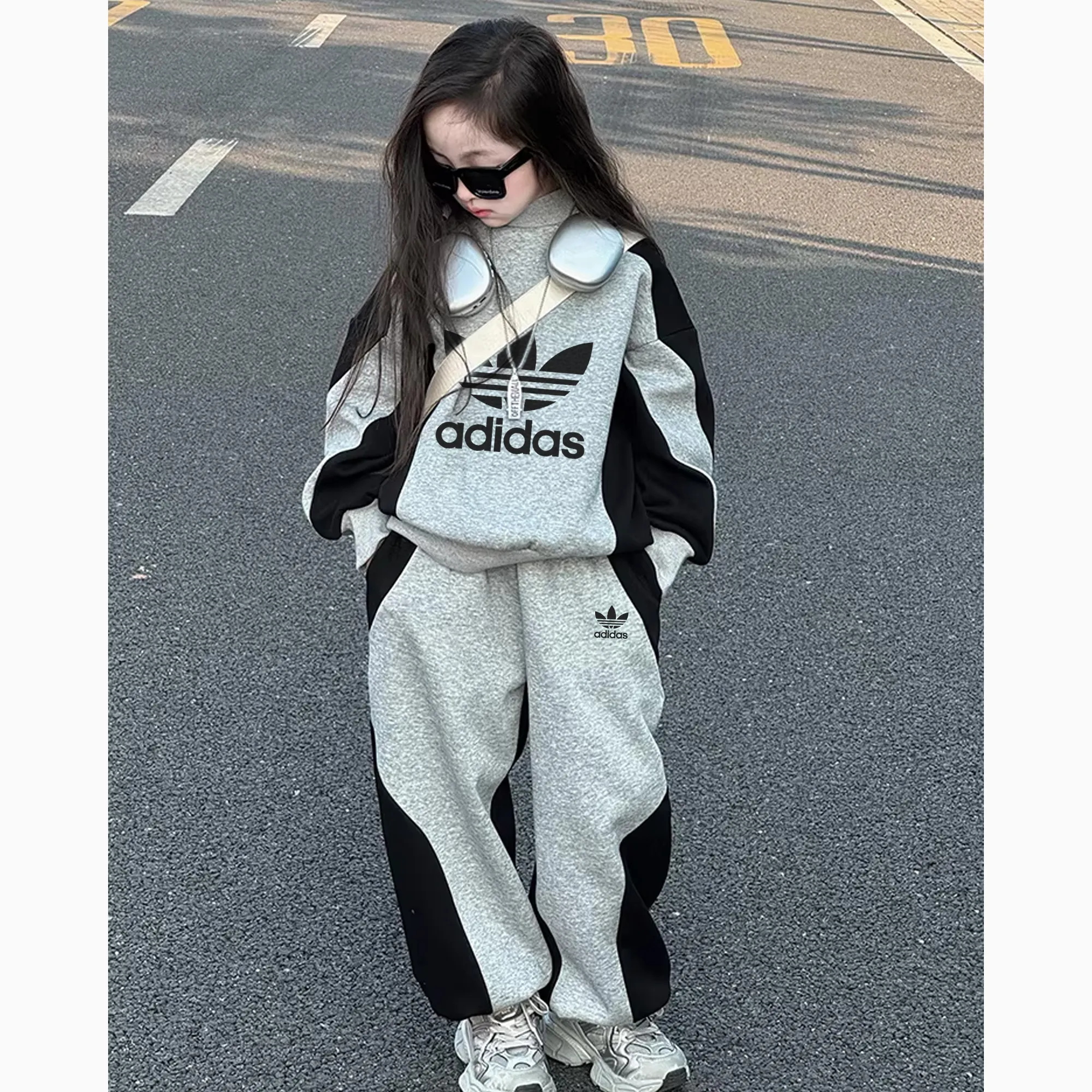 【110-170cm】リラックス感ある 好感度UP 大人気 おしゃれ カジュアル 女の子 セットアップ