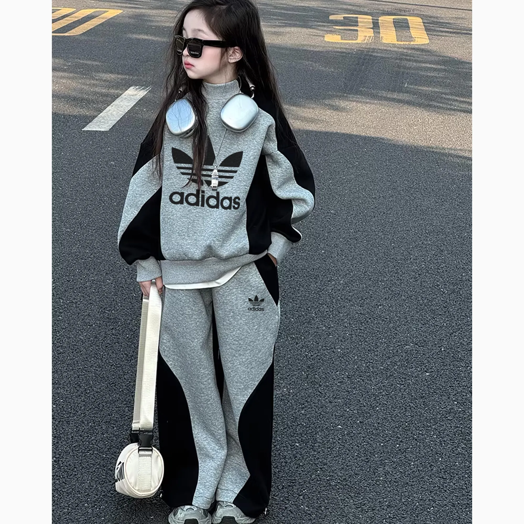 【110-170cm】リラックス感ある 好感度UP 大人気 おしゃれ カジュアル 女の子 セットアップ