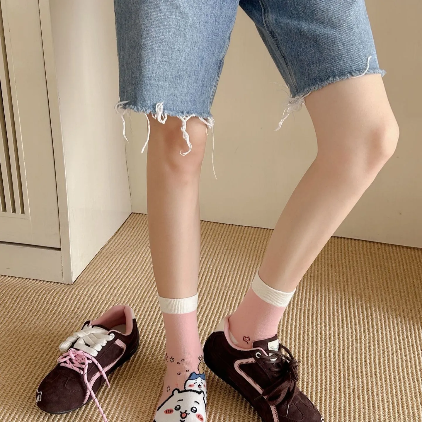 柔らかコットン素材 やさしい履き心地 明るいイラスト 今季大注目 ソックス