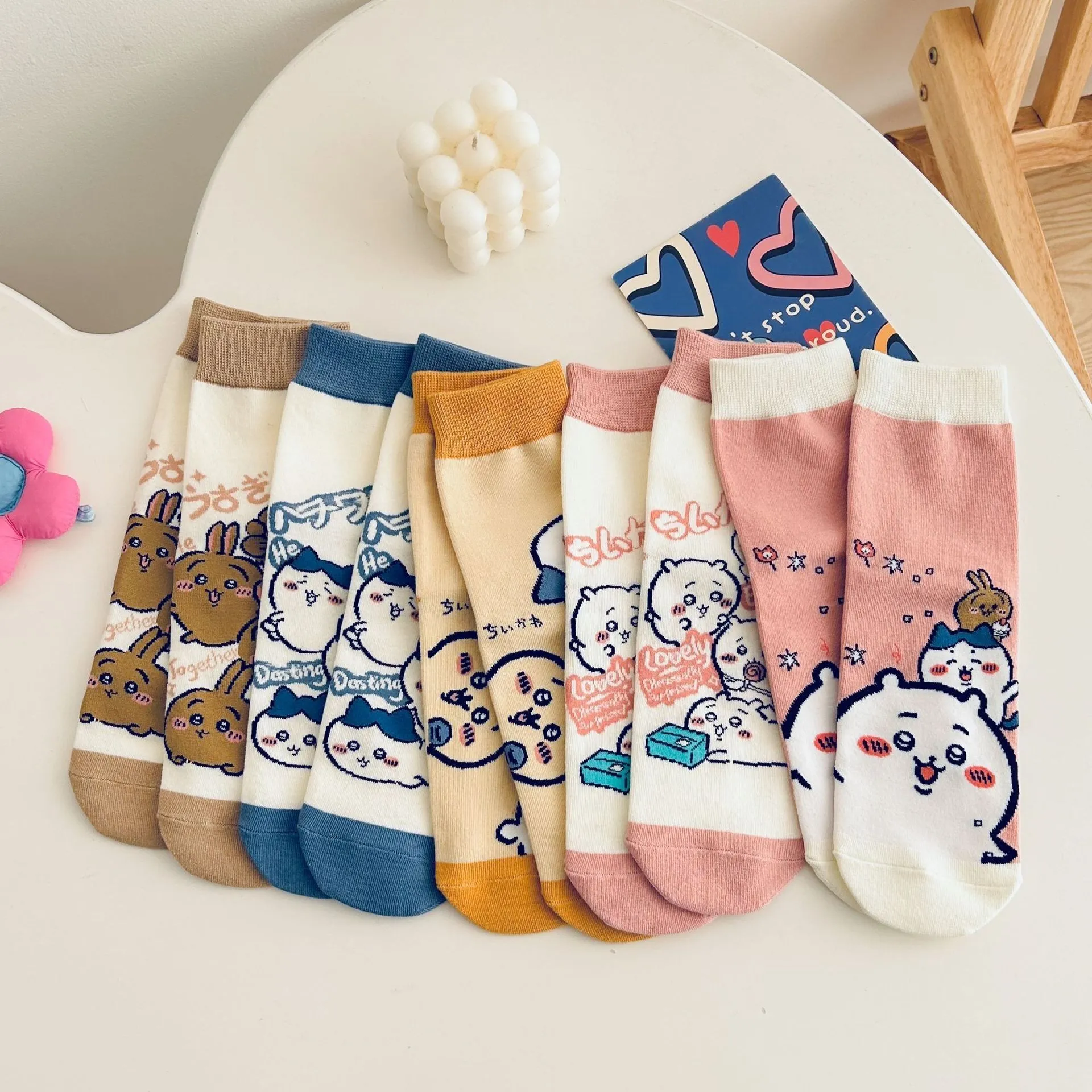 柔らかコットン素材 やさしい履き心地 明るいイラスト 今季大注目 ソックス