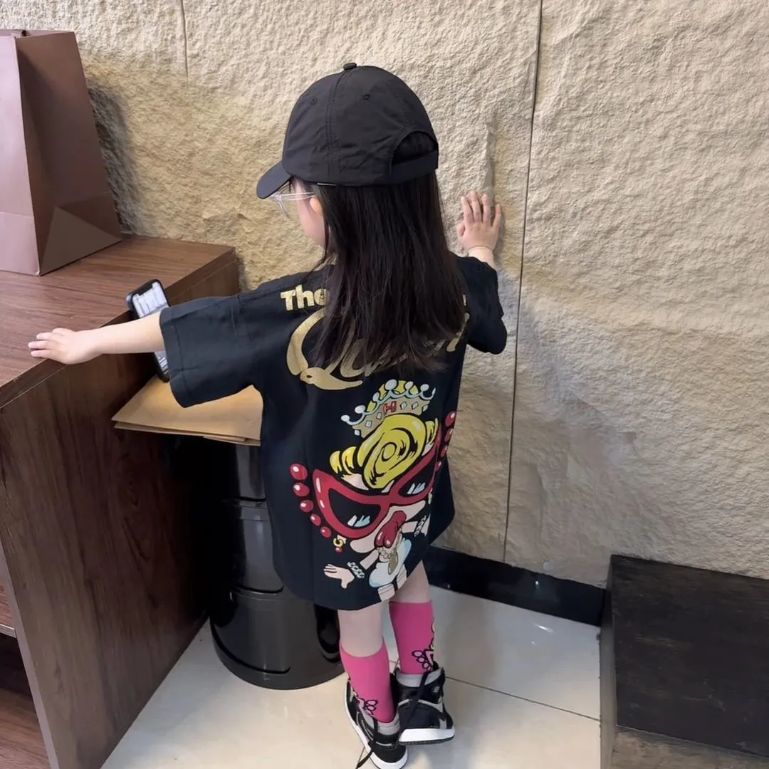 【100-160cm】さわやかな印象 1枚で決まる 安心感のある カジュアル 二色選べる 半袖 Tシャツ