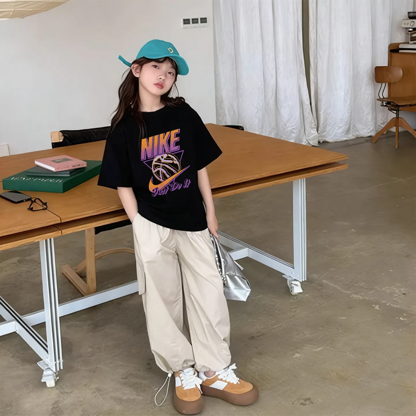 【90-160cm】SNS映え間違いなし コーデの主役に カジュアル トレンド  女の子 半袖 Tシャツ