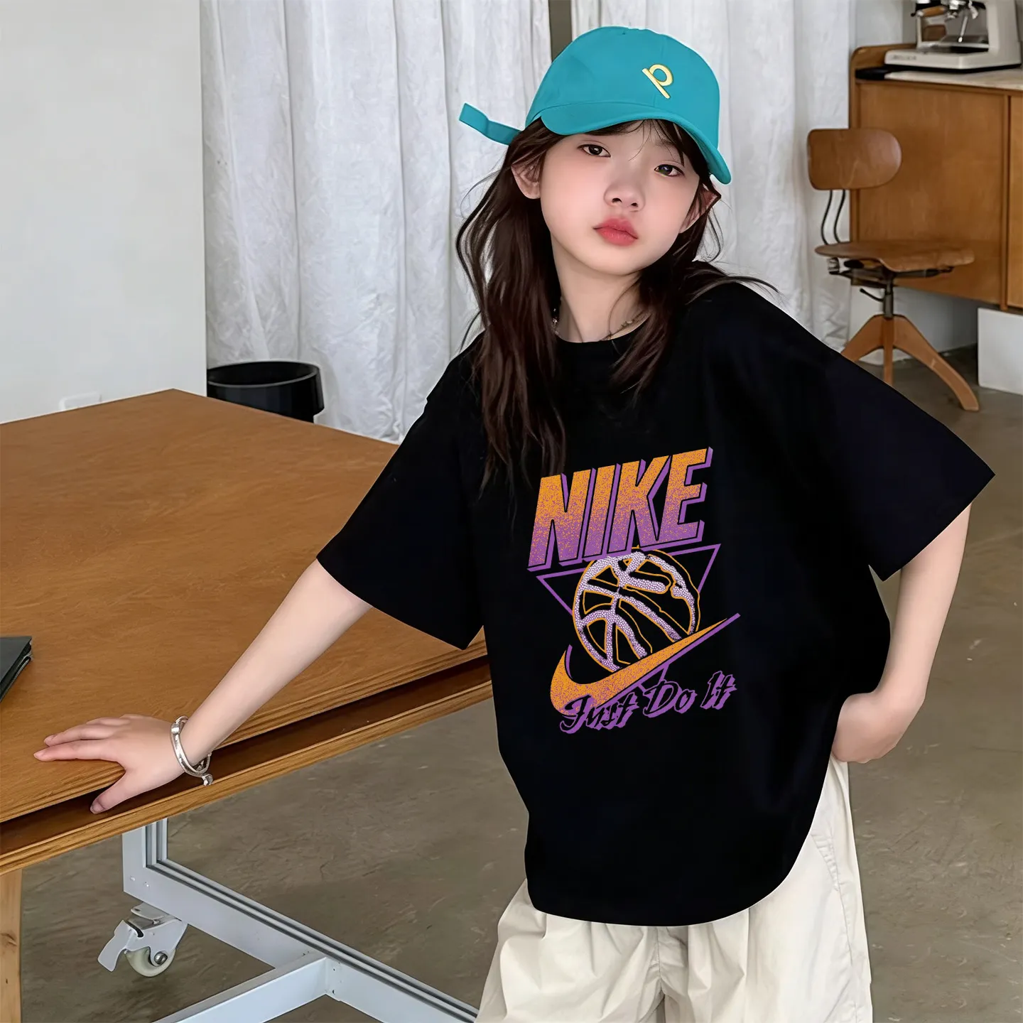 【90-160cm】SNS映え間違いなし コーデの主役に カジュアル トレンド  女の子 半袖 Tシャツ