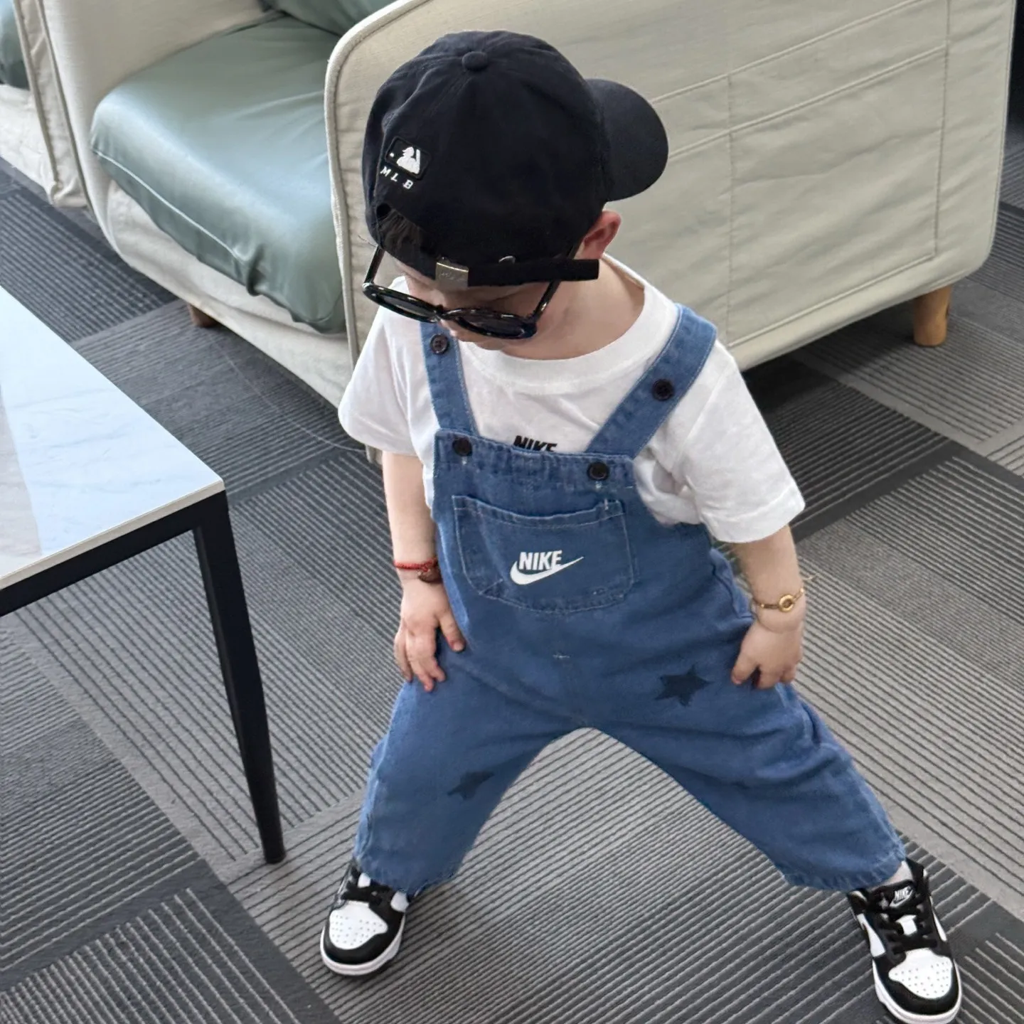 【80-120cm】やさしいムード 愛されデザイン かわいさ満点 カジュアル 履きやすい デニム素材 サロペット