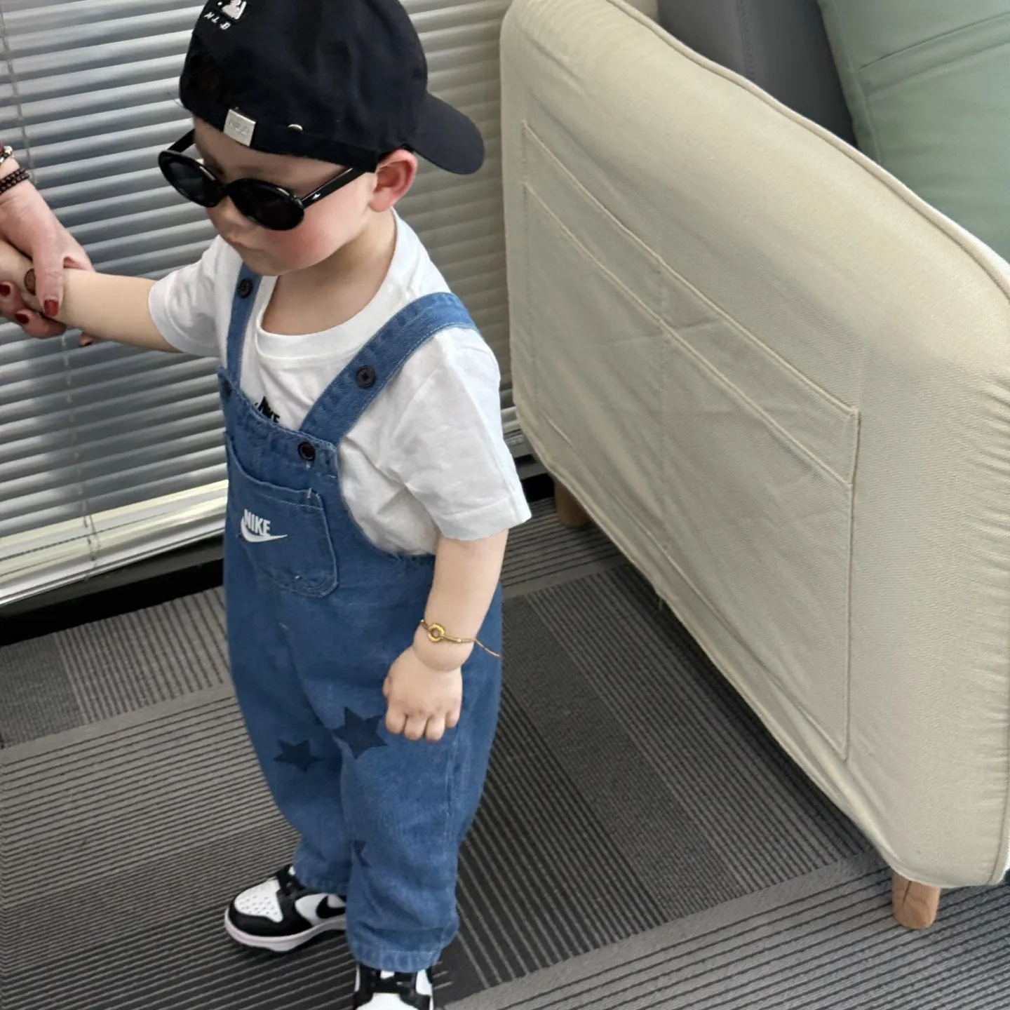 【80-120cm】やさしいムード 愛されデザイン かわいさ満点 カジュアル 履きやすい デニム素材 サロペット