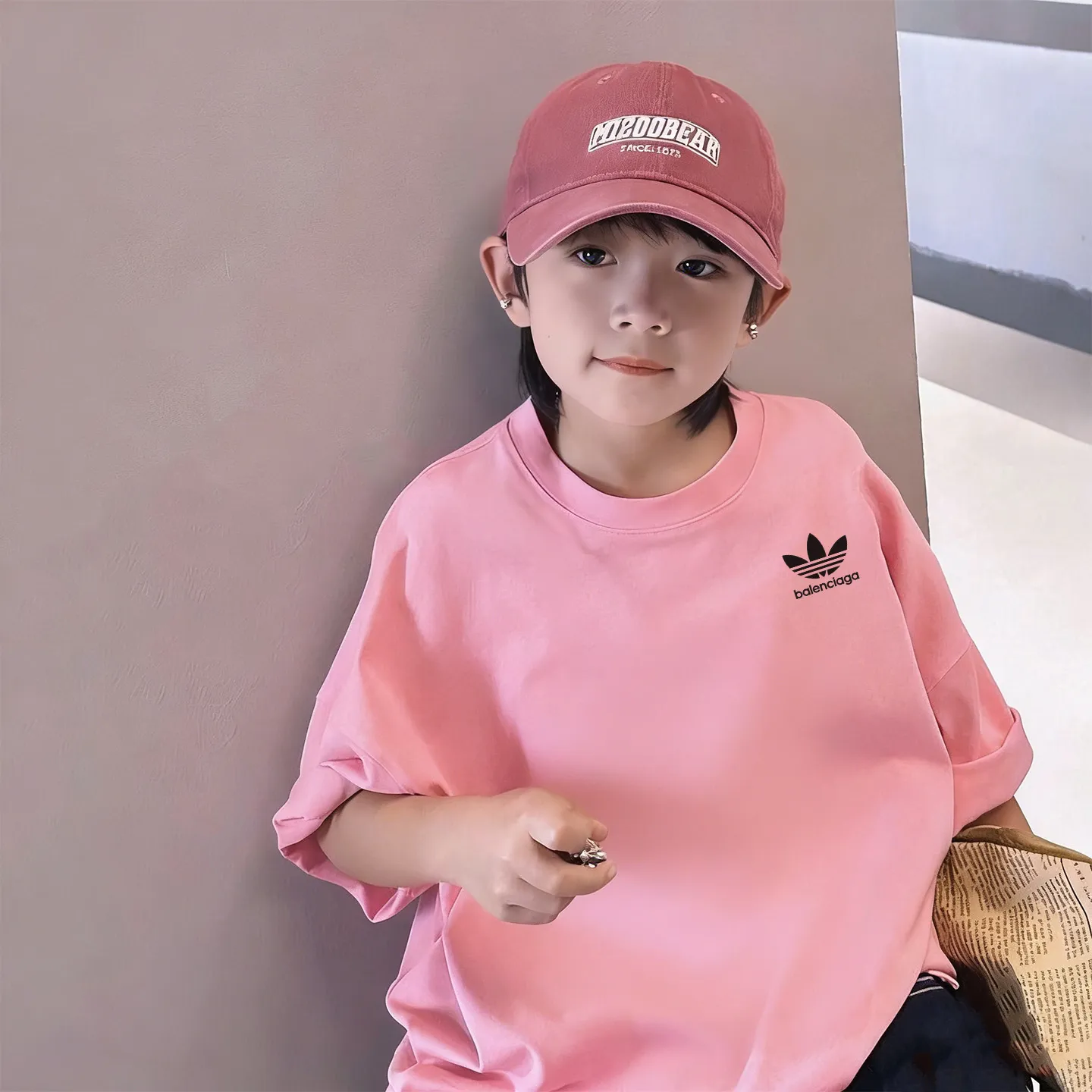 【90-160cm】トレンド感たっぷり 存在感抜群 カジュアル トレンド  男の子 半袖 Tシャツ