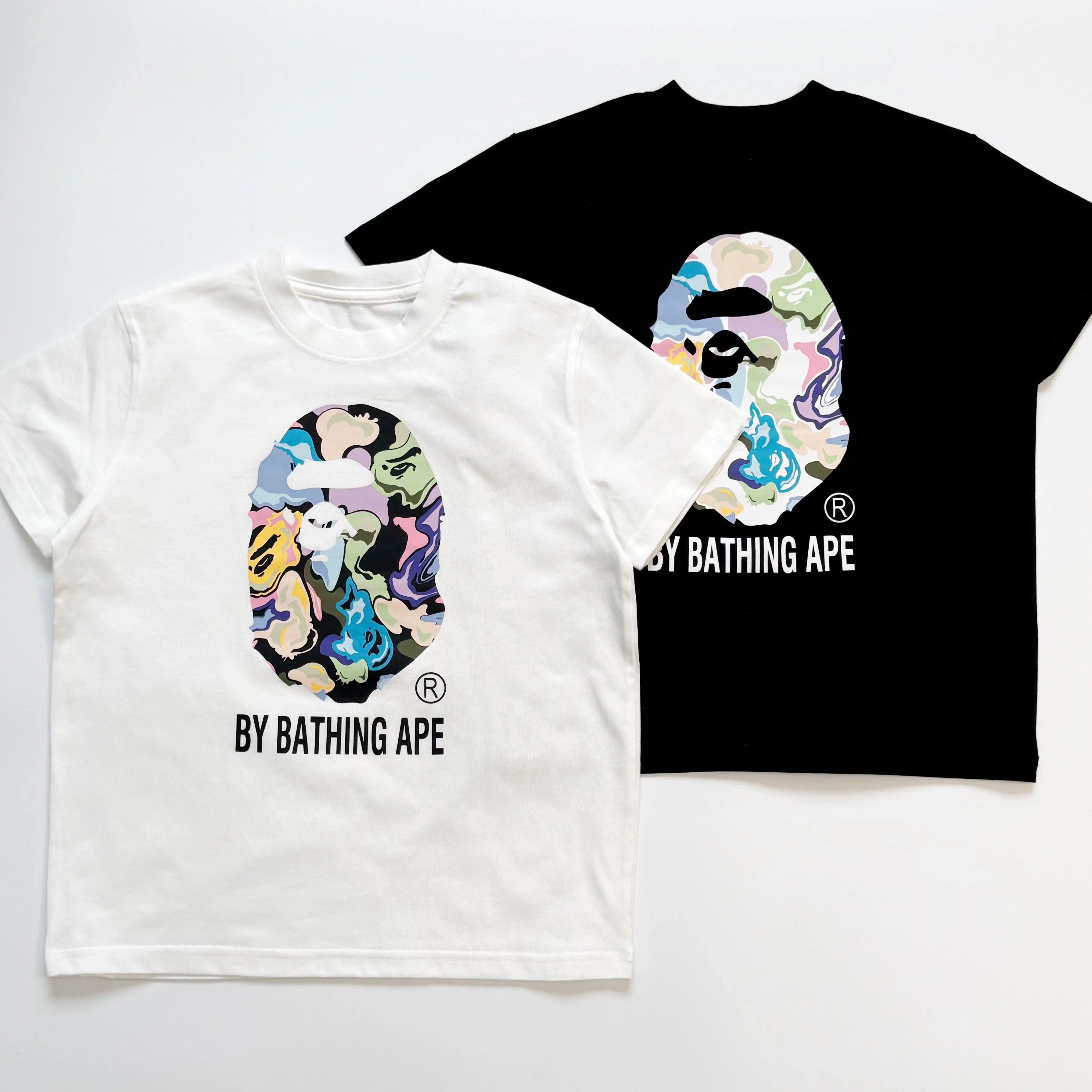 【90-160cm】おしゃれキッズ コーデしやすい 1枚で決まる カジュアル 二色選べる 半袖 Tシャツ