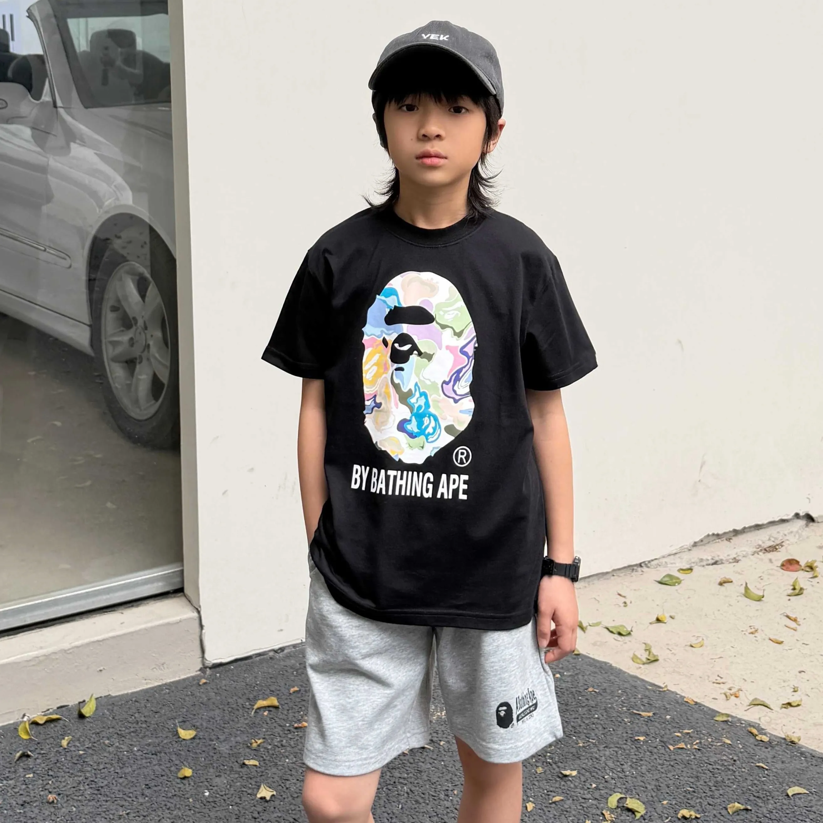 【90-160cm】おしゃれキッズ コーデしやすい 1枚で決まる カジュアル 二色選べる 半袖 Tシャツ