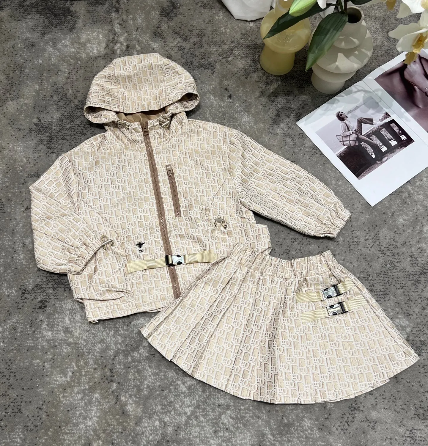 【100-160cm】楽しく着られる 韓国風キッズ トレンド感あり カジュアル 合わせやすい アウター スカート