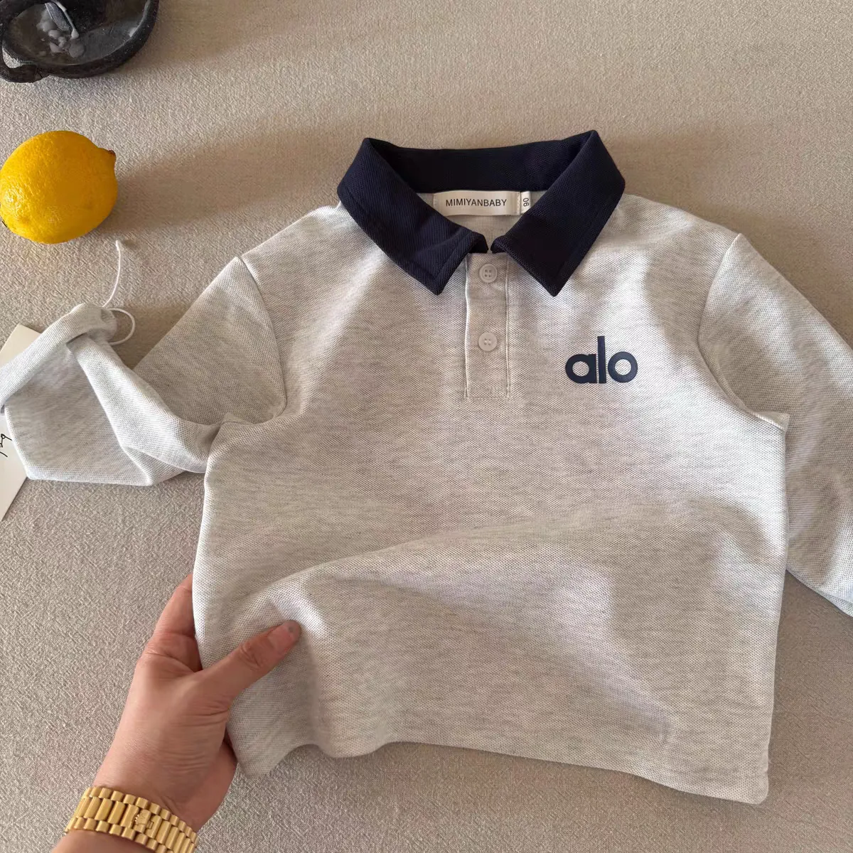 【90-150cm】おしゃれ見え さっぱりした印象 楽しく着られる カジュアル 三色選べる 長袖 Tシャツ