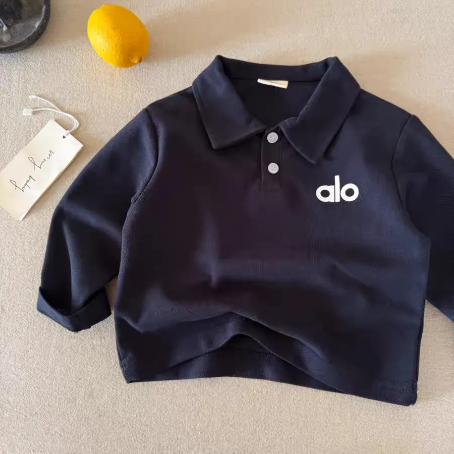 【90-150cm】おしゃれ見え さっぱりした印象 楽しく着られる カジュアル 三色選べる 長袖 Tシャツ