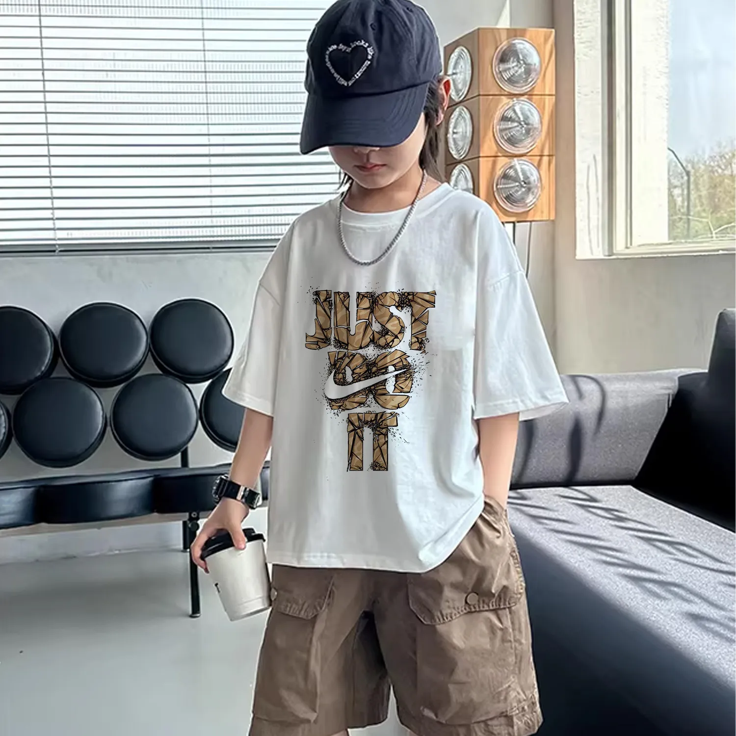 【90-160cm】愛されデザイントレンド感満載 キッズらしい カジュアル 合わせやすい 半袖 Tシャツ