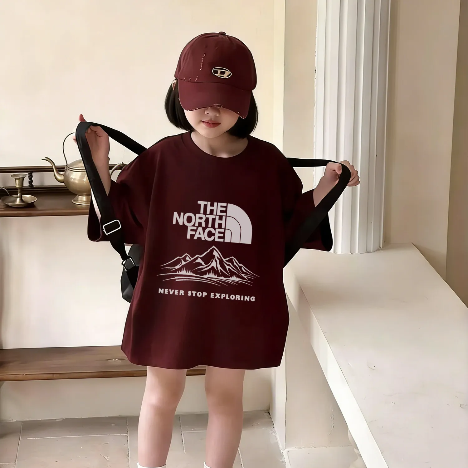 【90-160cm】おしゃれ見え 優しい雰囲気 清潔感 カジュアル 着せやすい 女の子 半袖 Tシャツ