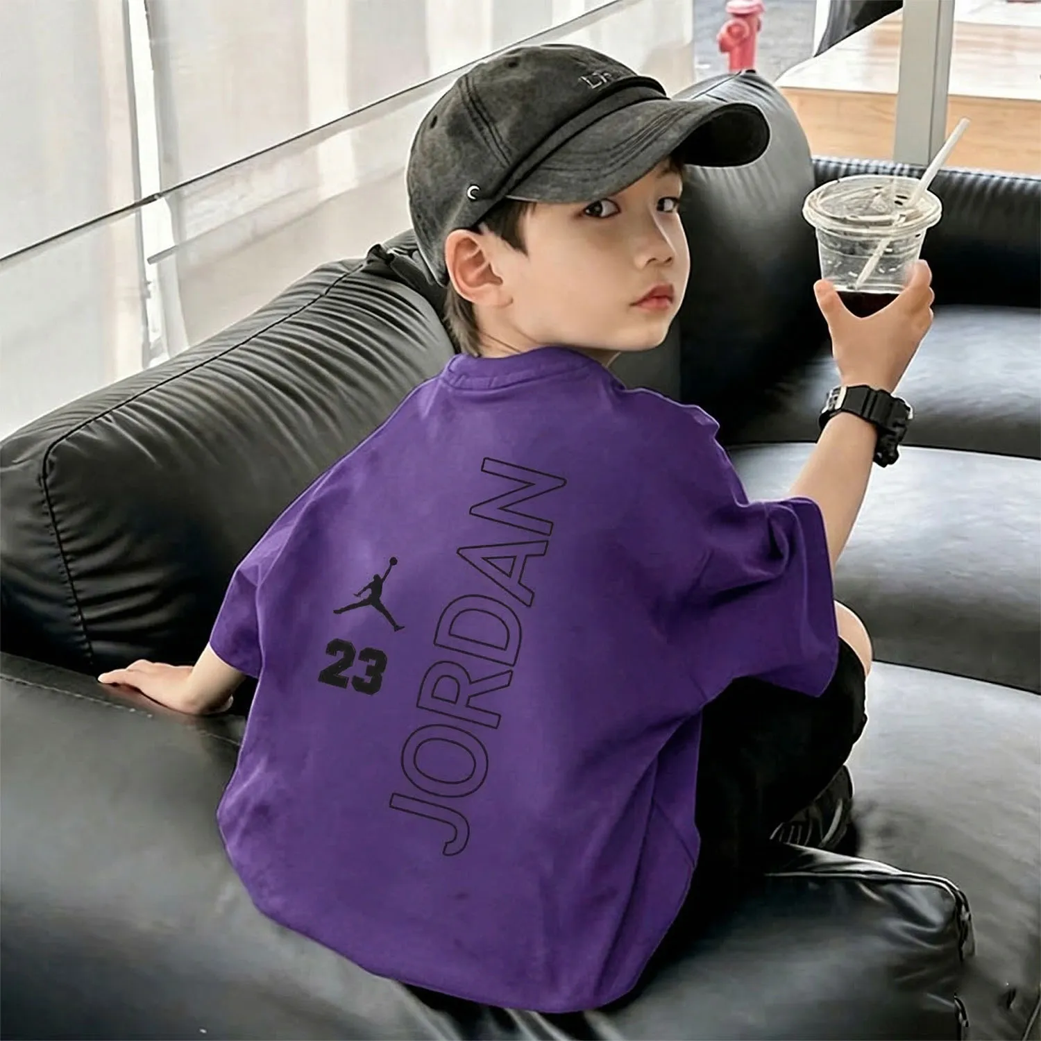 【90-160cm】デイリー使いに最適 写真映え 1枚で決まる カジュアル 合わせやすい 男の子 半袖 Tシャツ