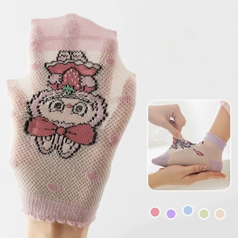 吸汗通気素材 やさしい肌触り かわいいキャラクター柄 トレンド注目 ソックス