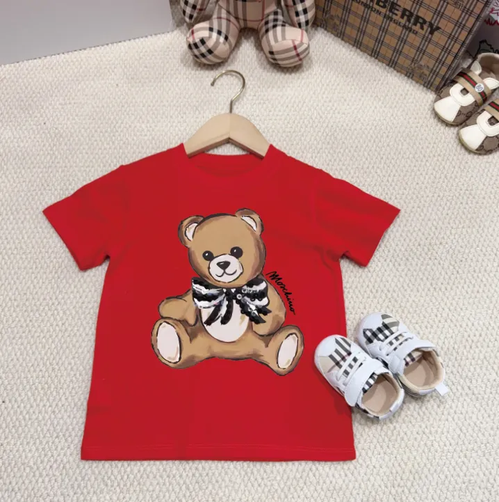 【90-160cm】カラフルで楽しい 元気いっぱい トレンド感あり カジュアル 着せやすい 半袖 Tシャツ