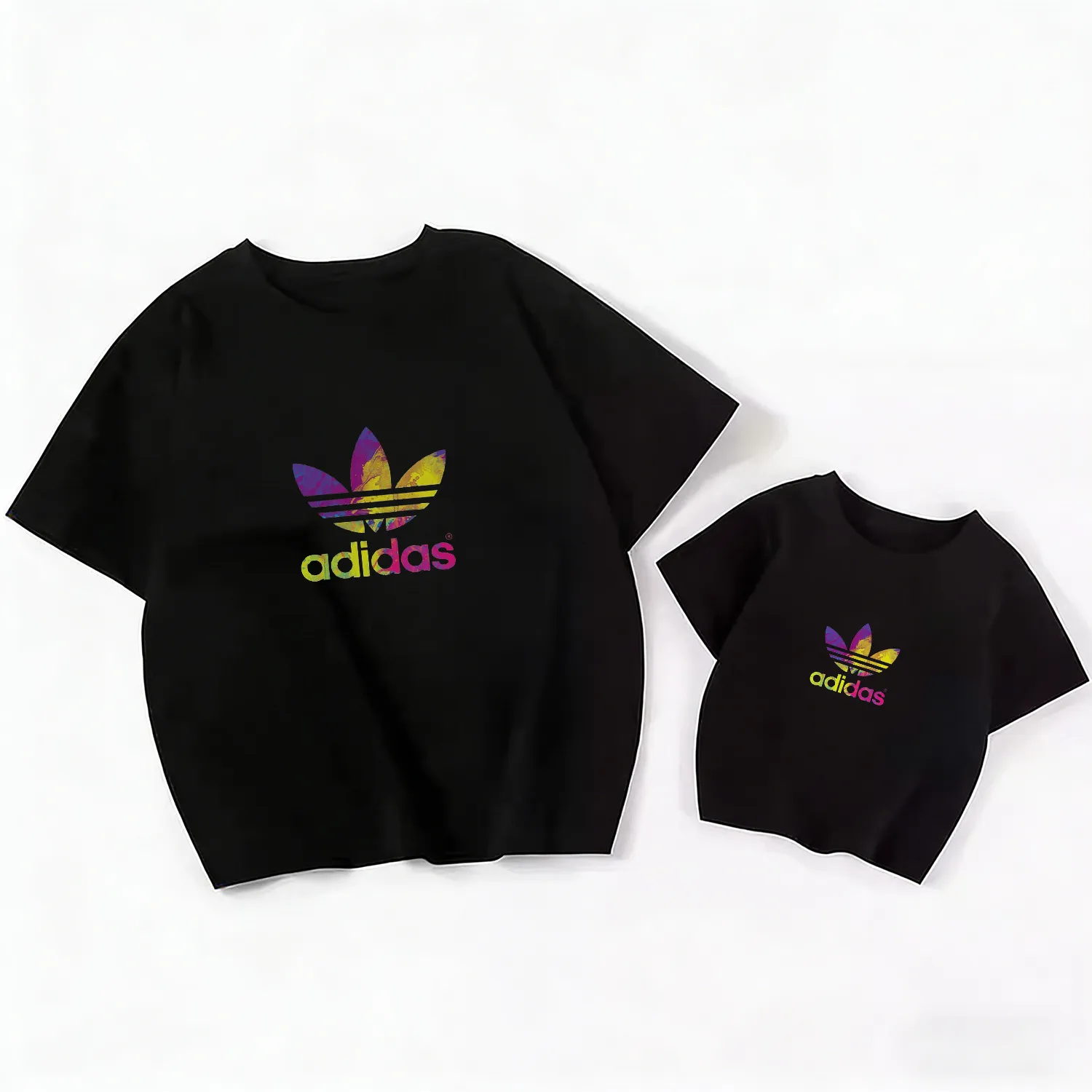 【90-160cm+親サイズ】存在感たっぷり 今季大注目 カジュアル  親子ペア 半袖 Ｔシャツ