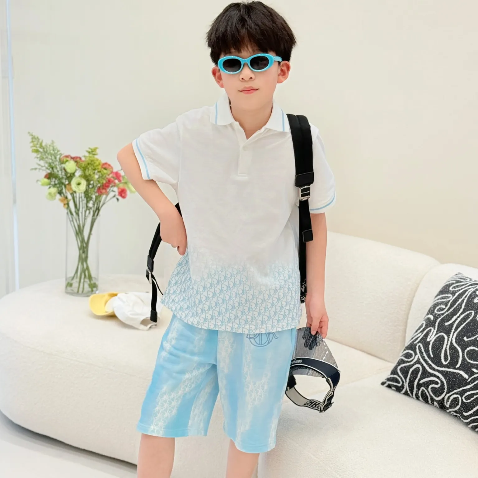 【100-160cm】子どもらしい可愛さ 爽やかな印象 元気いっぱい カジュアル 合わせやすい Tシャツ ショートパンツ