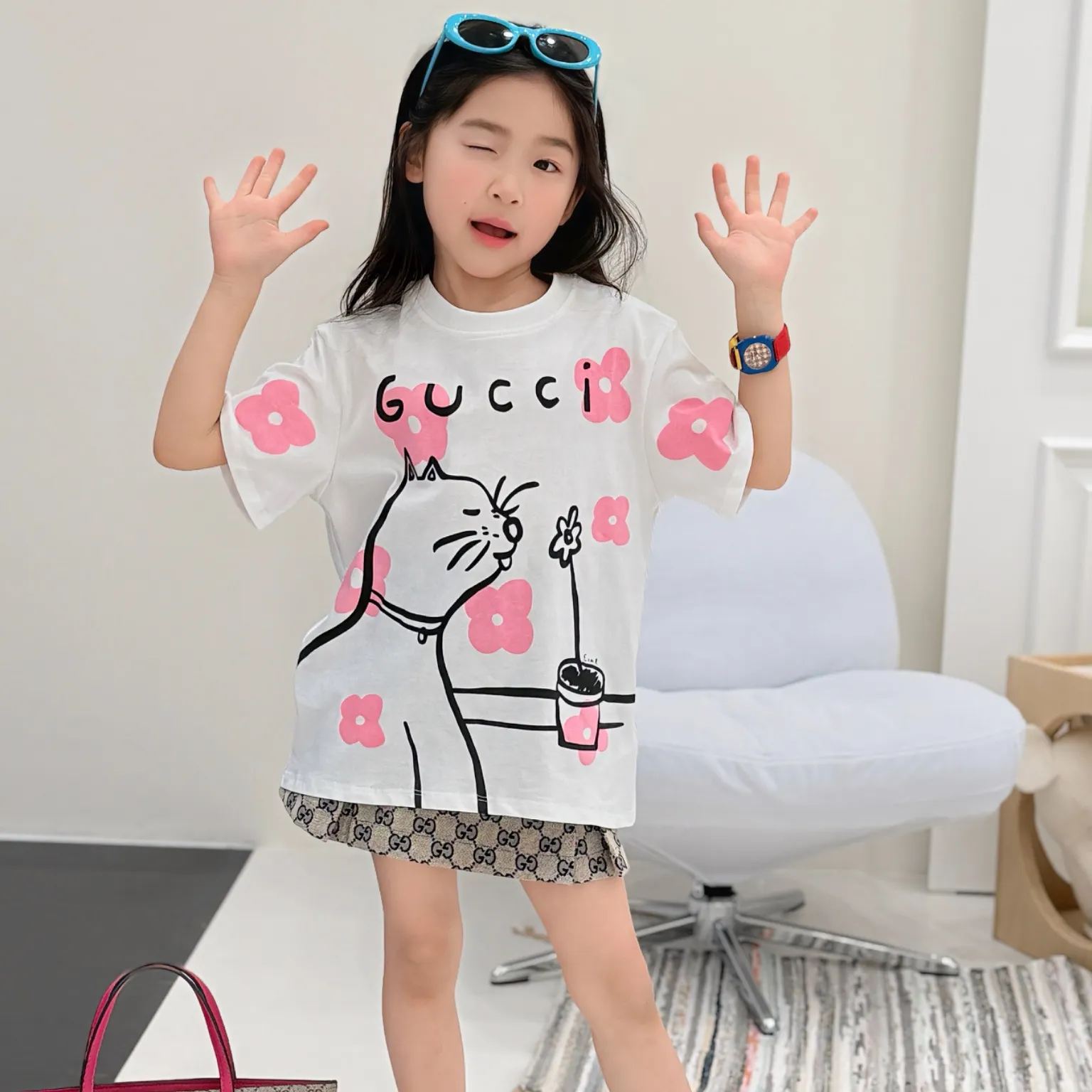 【100-160cm】子ども服に最適 オシャレ度高め 快適な着用感 カジュアル 合わせやすい 半袖 Tシャツ