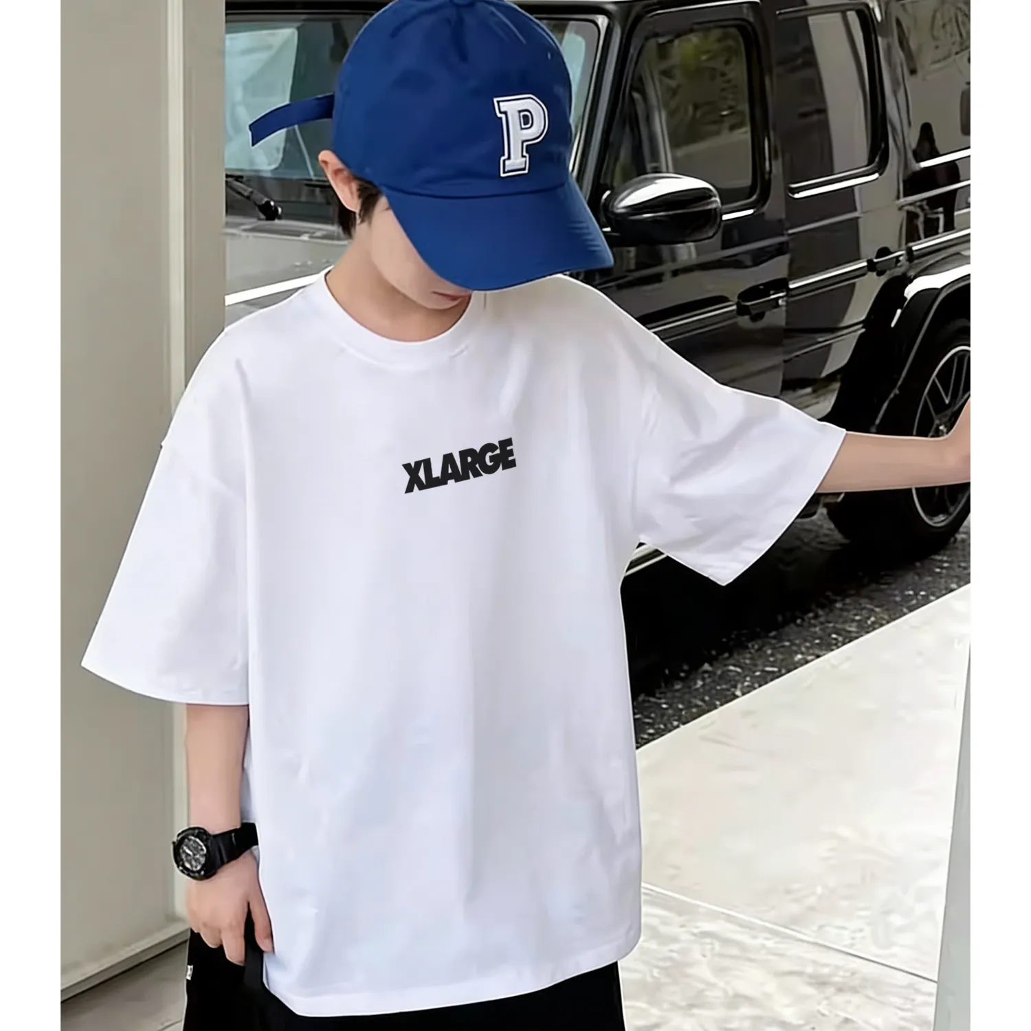 【90-160cm】コーデの主役 爽やかな印象 韓国風スタイル 男の子 カジュアル 合わせやすい 半袖 Tシャツ