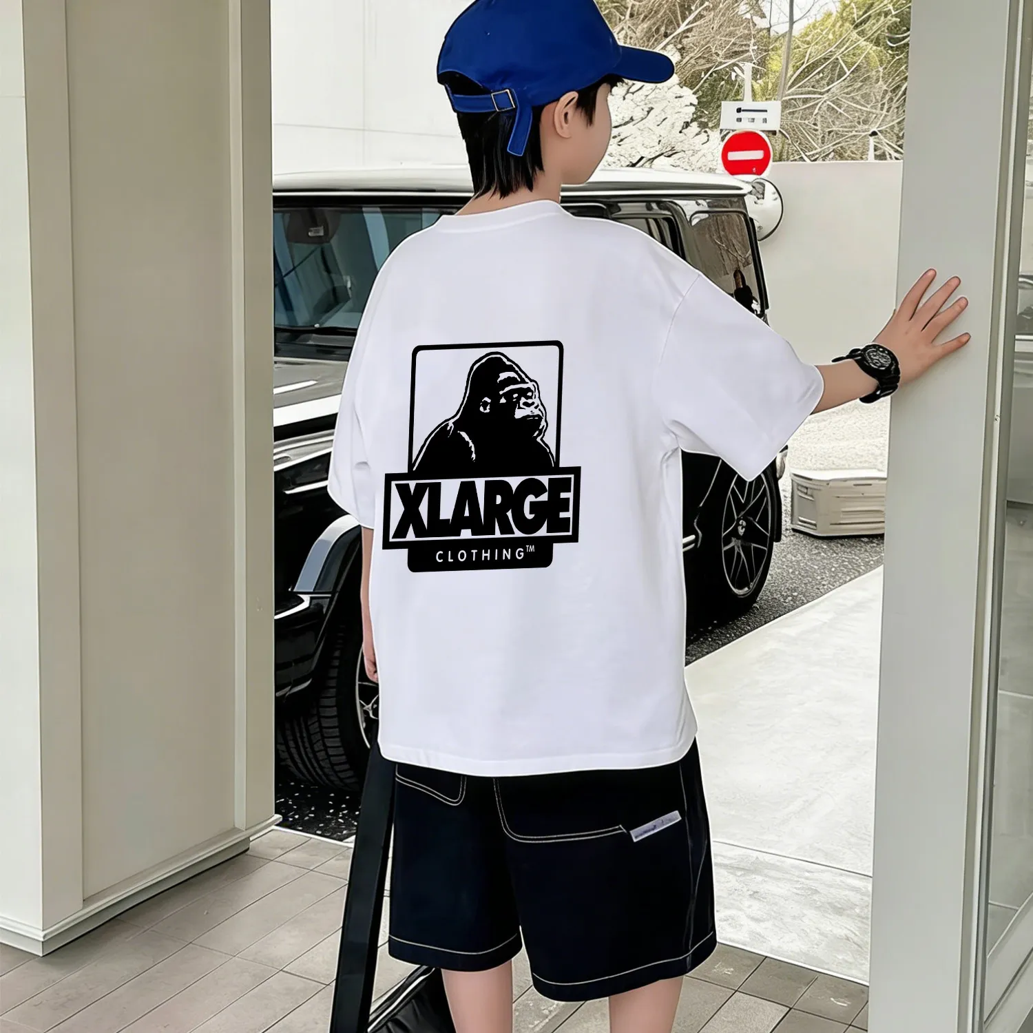 【90-160cm】コーデの主役 爽やかな印象 韓国風スタイル 男の子 カジュアル 合わせやすい 半袖 Tシャツ