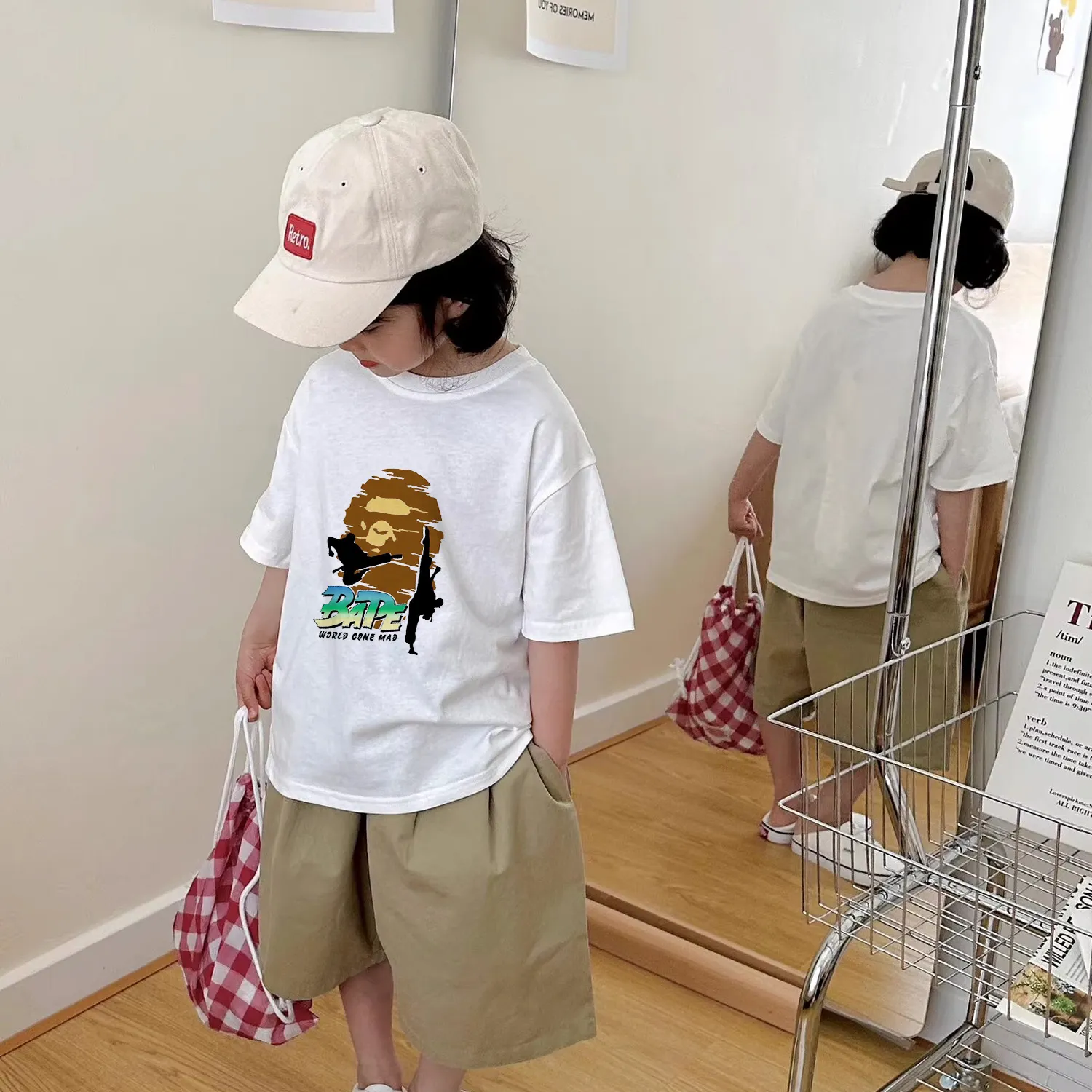 【90-160cm】元気いっぱい おしゃれ度アップ おしゃれ度アップ カジュアル 着せやすい 女の子 半袖 Tシャツ