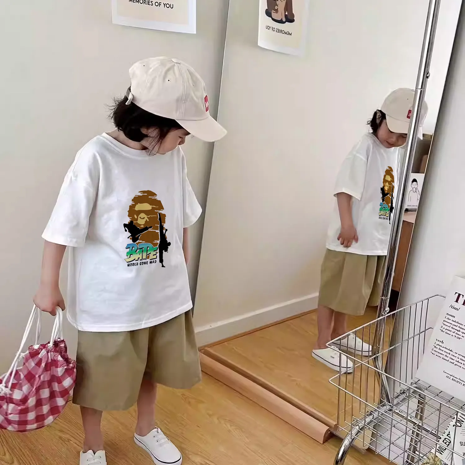 【90-160cm】元気いっぱい おしゃれ度アップ おしゃれ度アップ カジュアル 着せやすい 女の子 半袖 Tシャツ