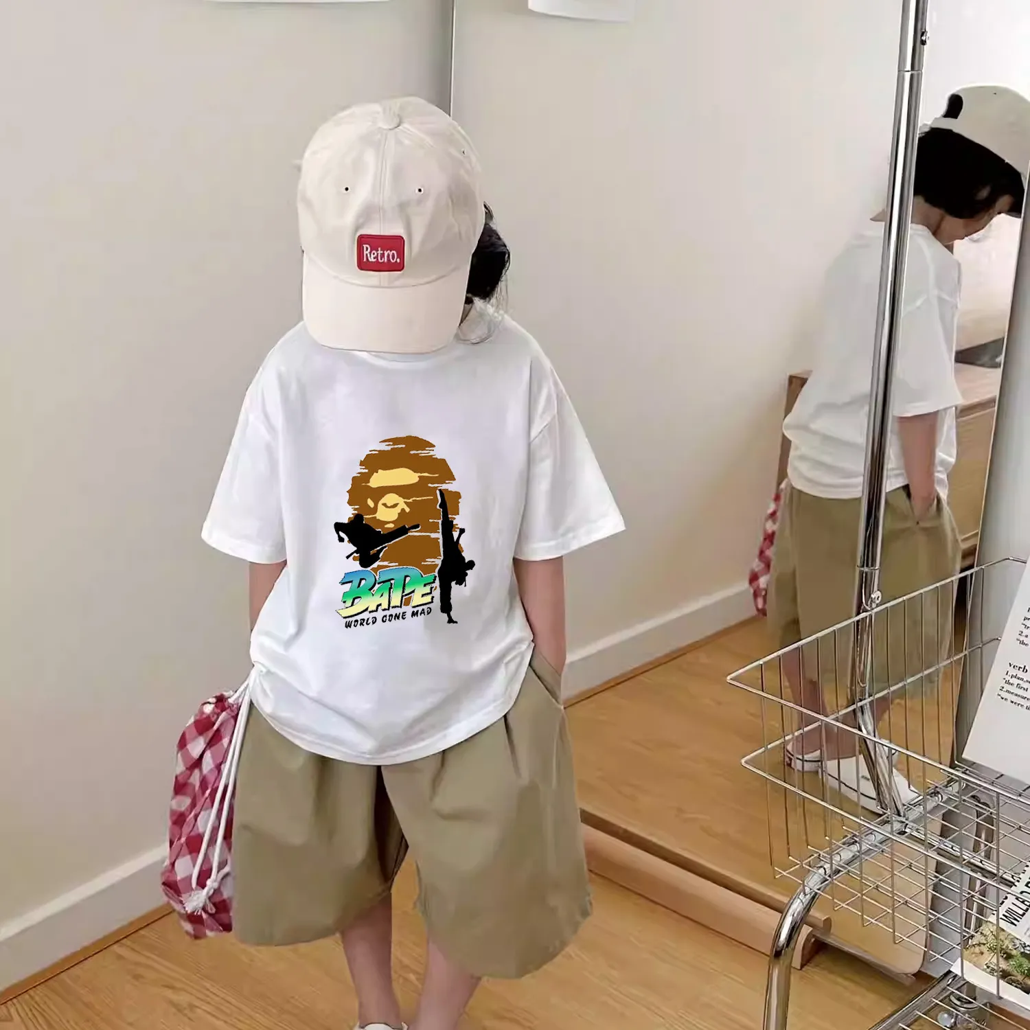 【90-160cm】元気いっぱい おしゃれ度アップ おしゃれ度アップ カジュアル 着せやすい 女の子 半袖 Tシャツ