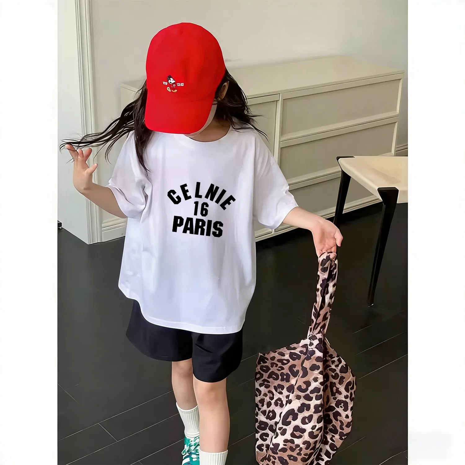 【90-160cm】おしゃれキッズ必見 好感度UP きれいめ カジュアル 女の子 半袖 Tシャツ