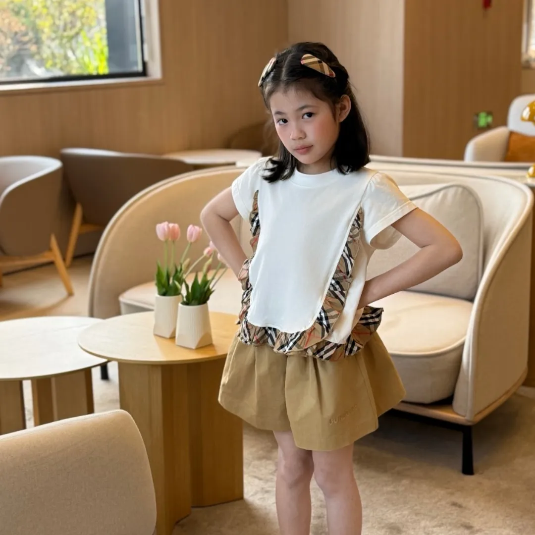 【110-160cm】ナチュラルカラー 合わせやすい デイリー使い カジュアル 合わせやすい 半袖 Tシャツ