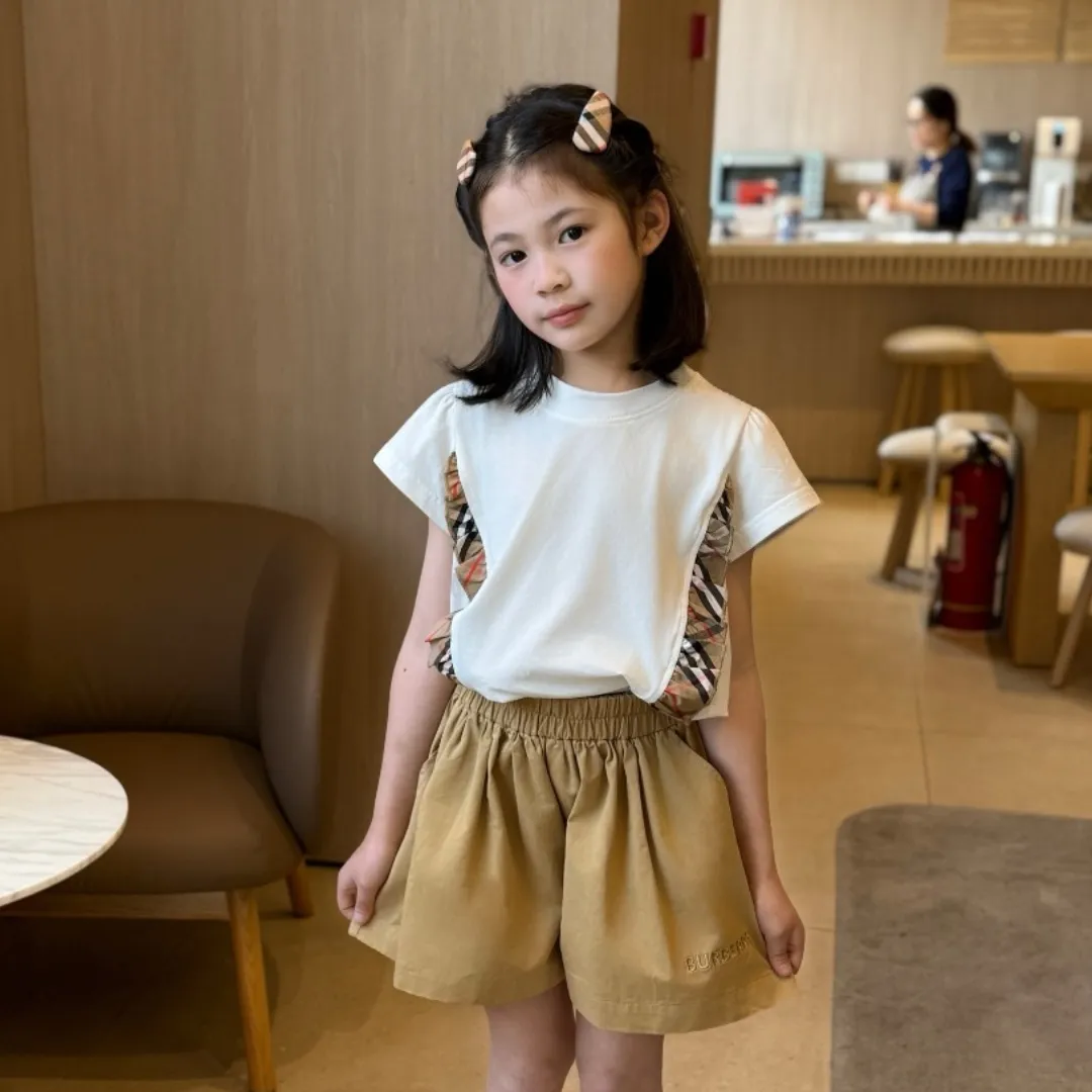 【110-160cm】ナチュラルカラー 合わせやすい デイリー使い カジュアル 合わせやすい 半袖 Tシャツ