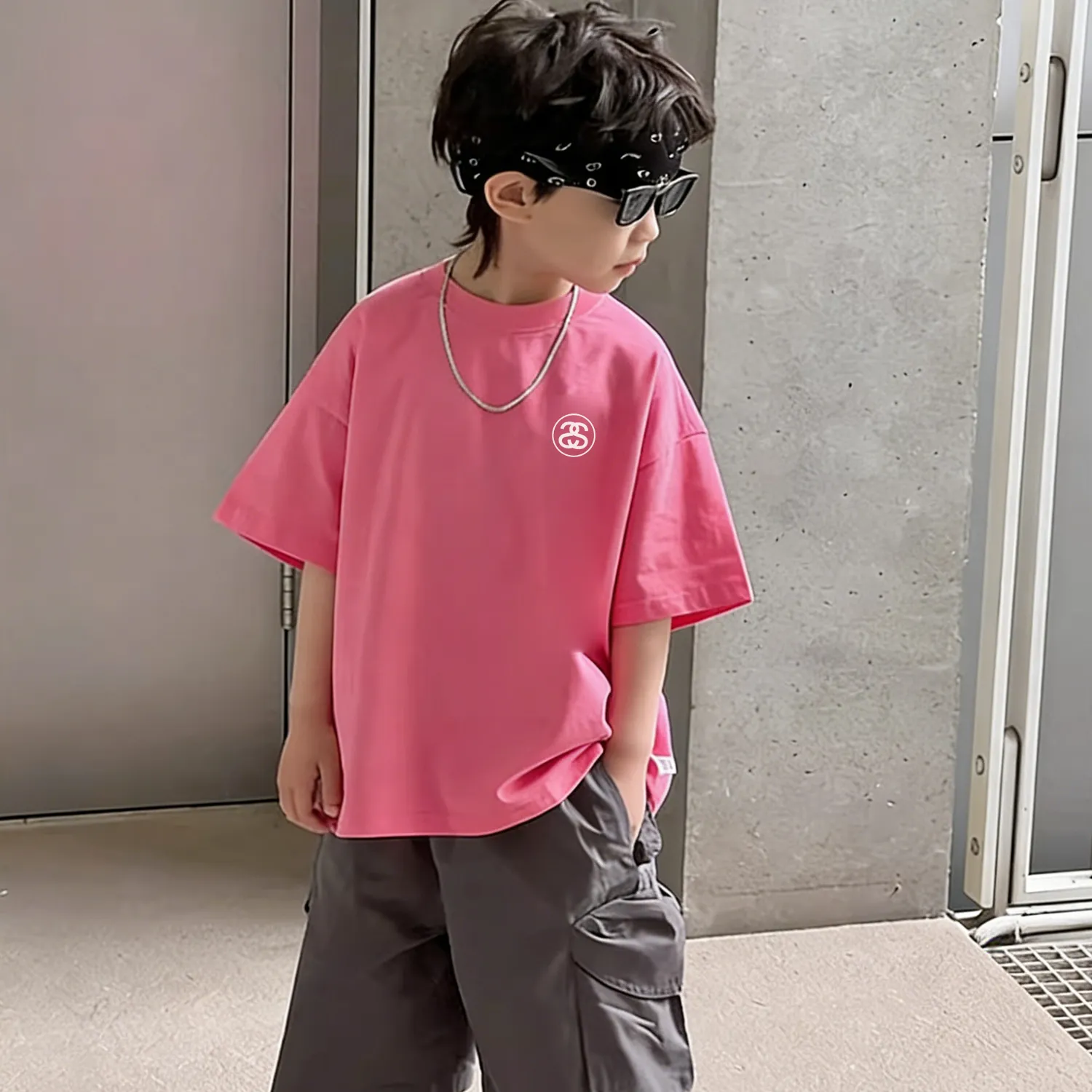 【90-160cm】リラックス感 リラックス感 主役トップス 気質いい 合わせやすい 半袖 Tシャツ