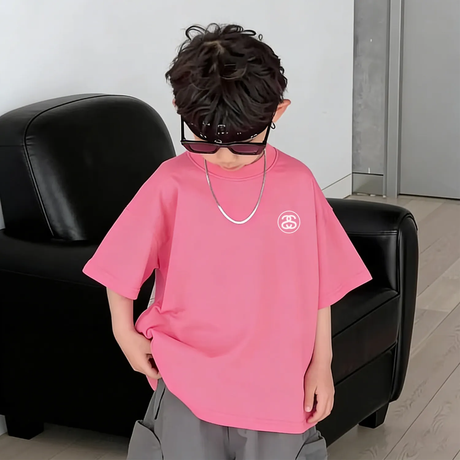 【90-160cm】リラックス感 リラックス感 主役トップス 気質いい 合わせやすい 半袖 Tシャツ