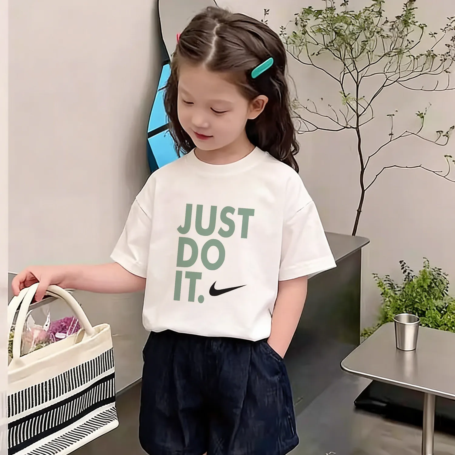 【90160cm】可愛さ満点 おしゃれ 着回し力抜群 カジュアル 合わせやすい 女の子 半袖 Tシャツ