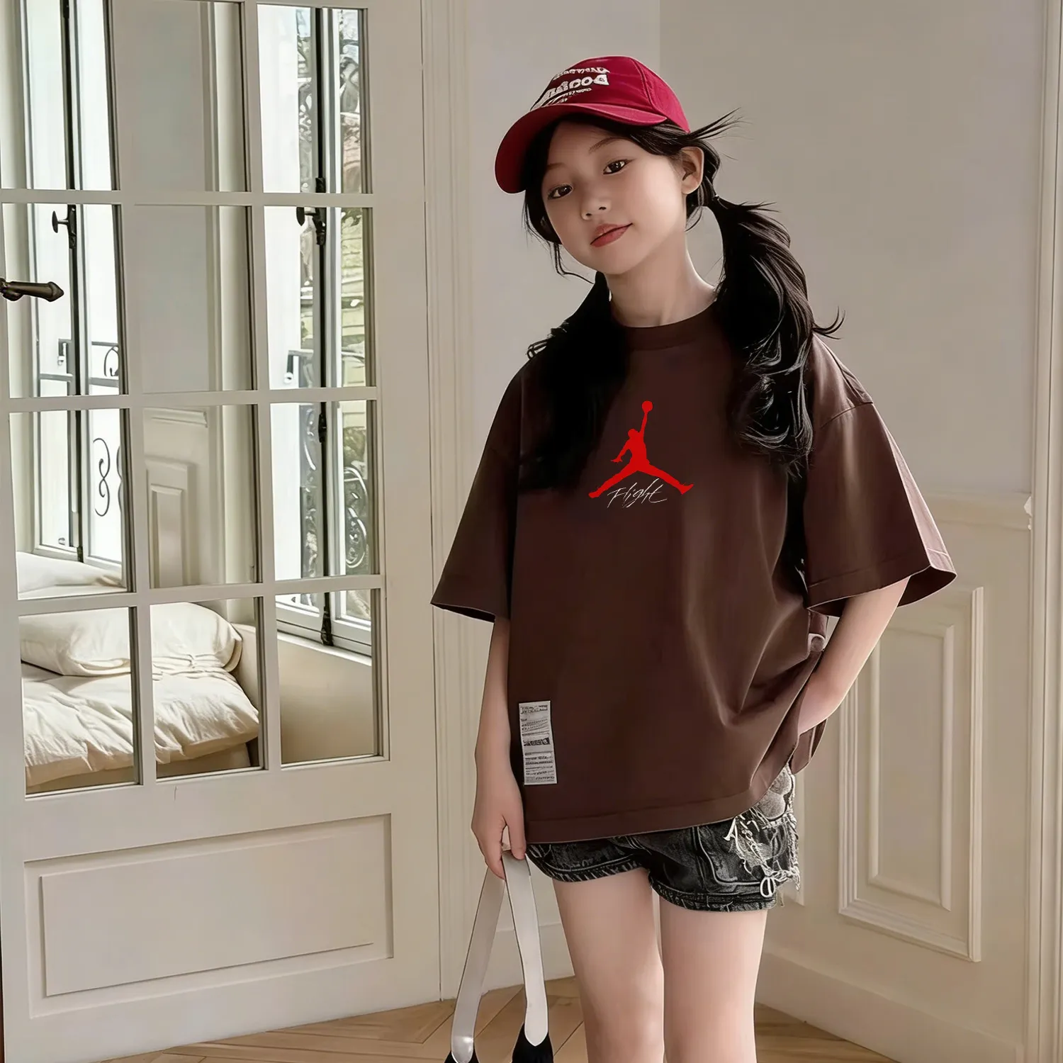 【90-160cm】毎日着たくなる 元気いっぱい トレンド 肌触り良い 女の子 半袖 Tシャツ