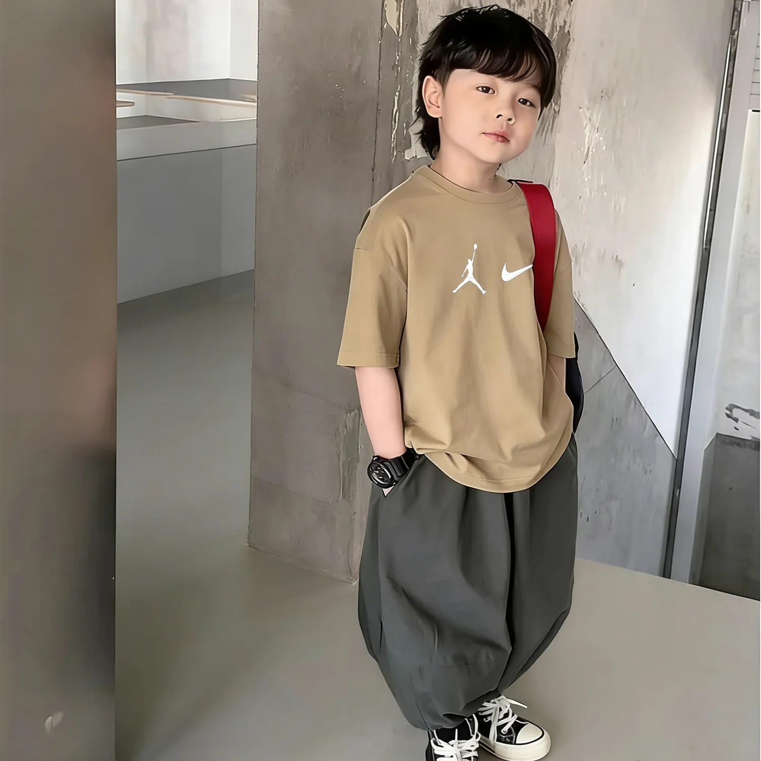 【90-160cm】トレンド感たっぷり 着回し最強 カジュアル クール 男の子 半袖 Ｔシャツ