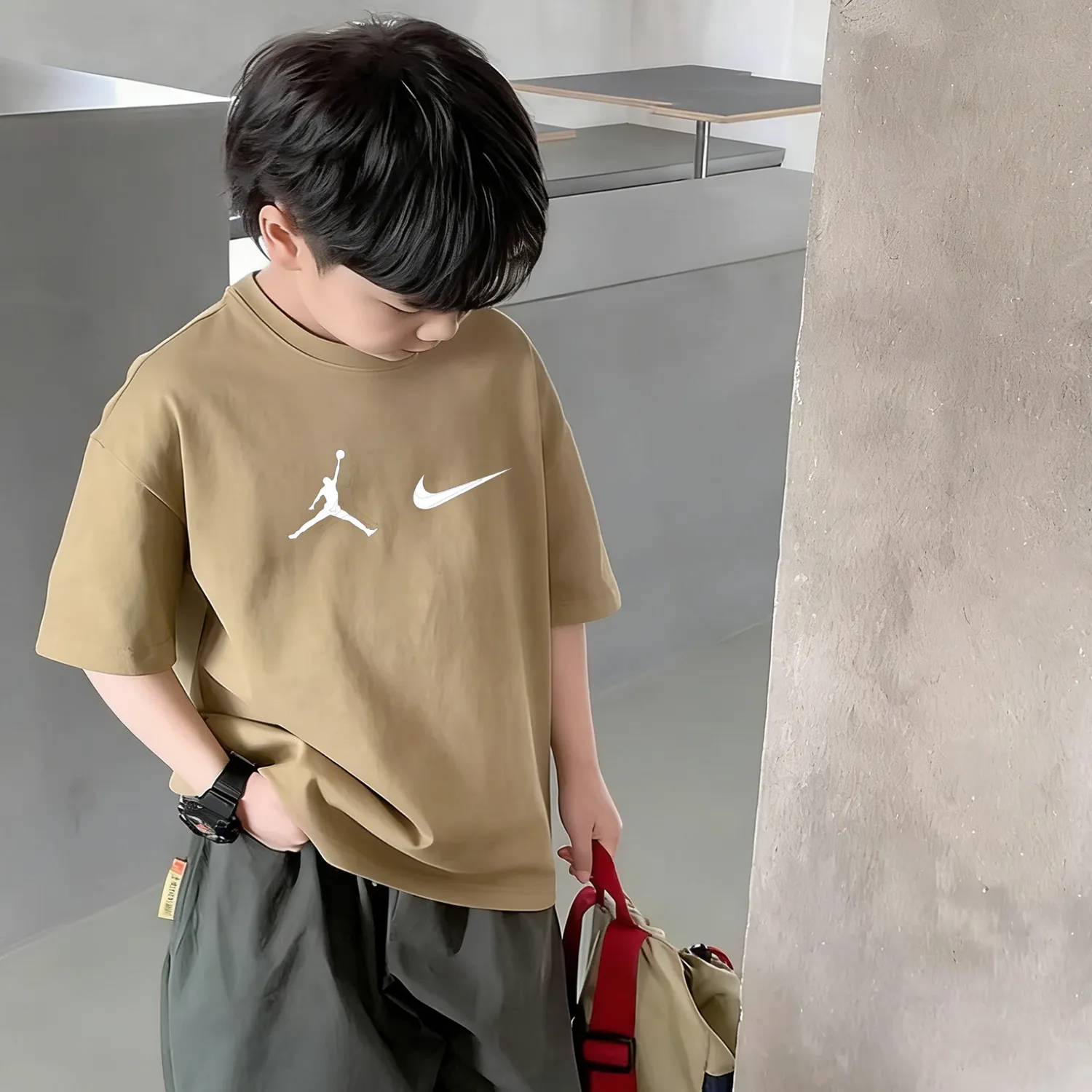 【90-160cm】トレンド感たっぷり 着回し最強 カジュアル クール 男の子 半袖 Ｔシャツ