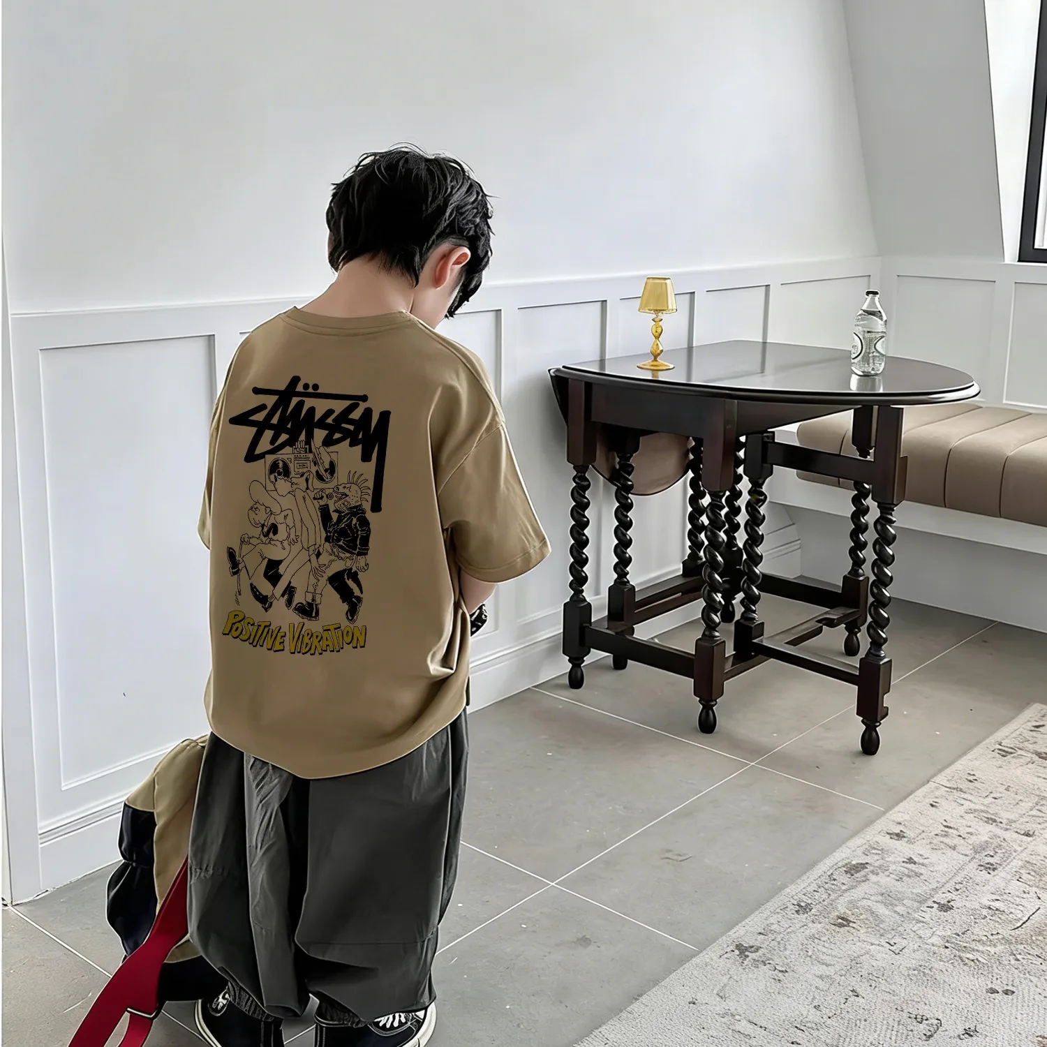 【90-160cm】ストリート感満載 デイリーに大活躍 カジュアル ロングセラー 男の子 半袖 Ｔシャツ