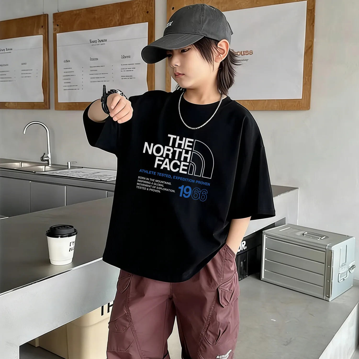 【90-160cm】リラックス感ある リピーター続出 トレンド 合わせやすい 男の子 半袖 Tシャツ