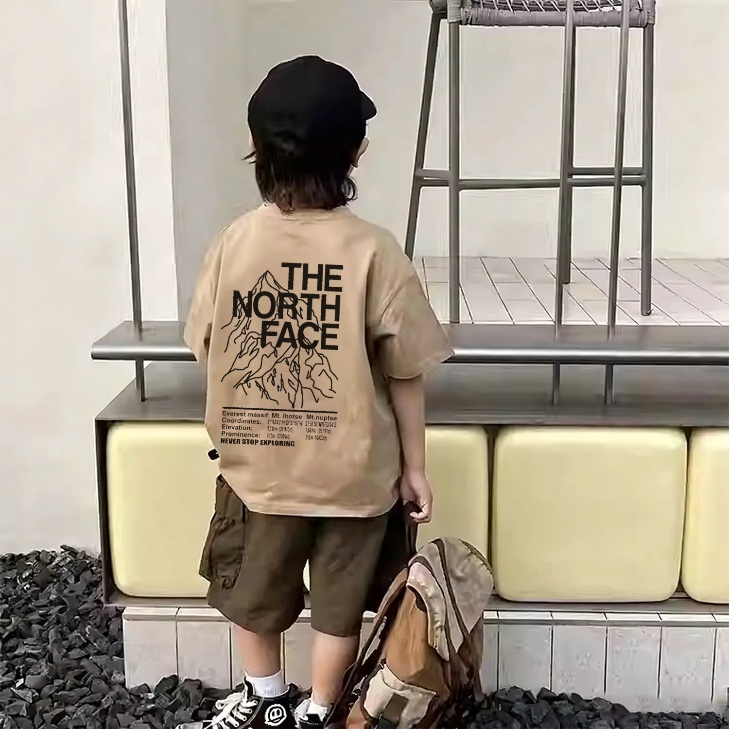 【90-160cm】写真映え 爽やかな印象 今季大注目 カジュアル 合わせやすい 半袖 Tシャツ