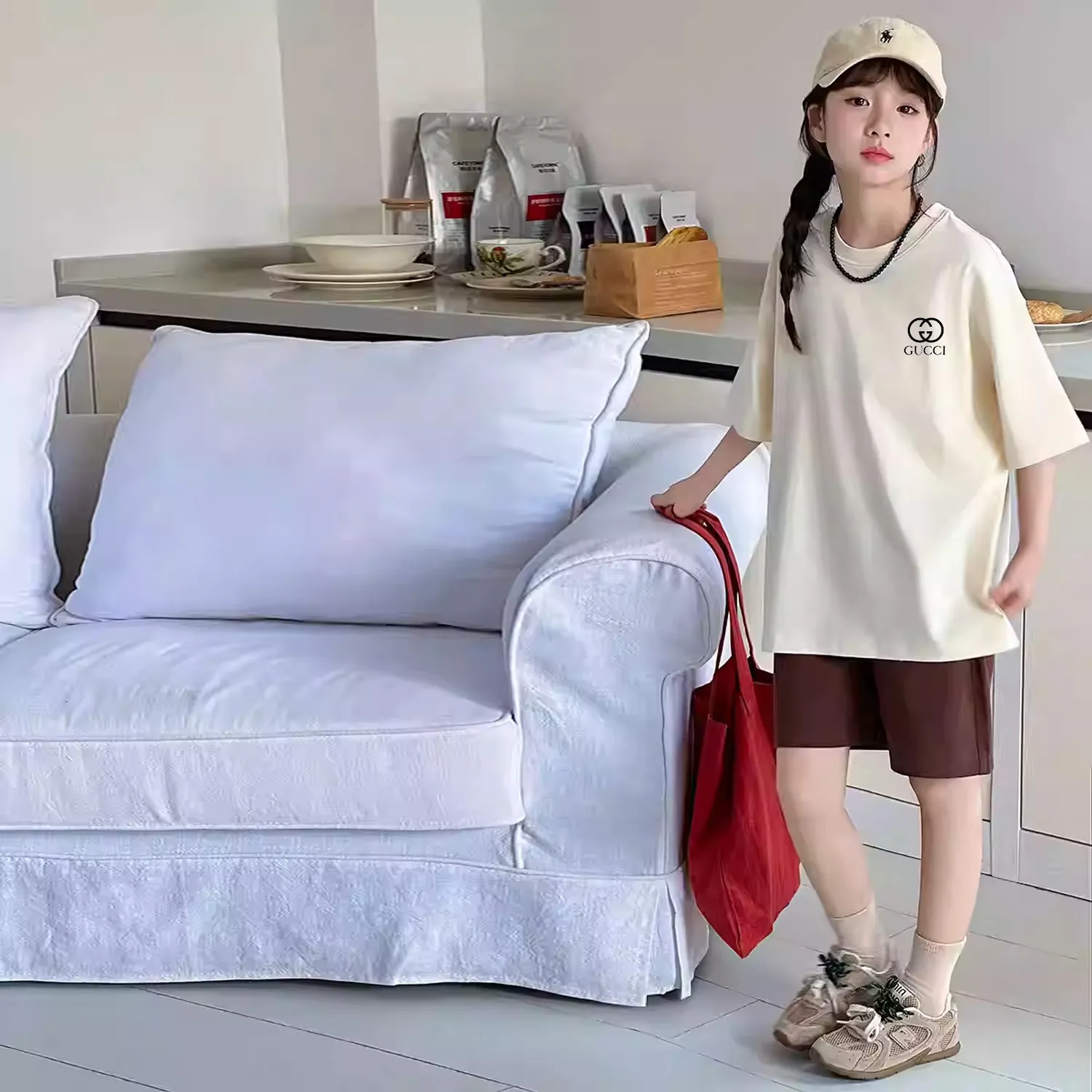 【90-160cm】存在感抜群 やさしい印象 着回し力抜群 カジュアル 着せやすい 女の子 半袖 Tシャツ