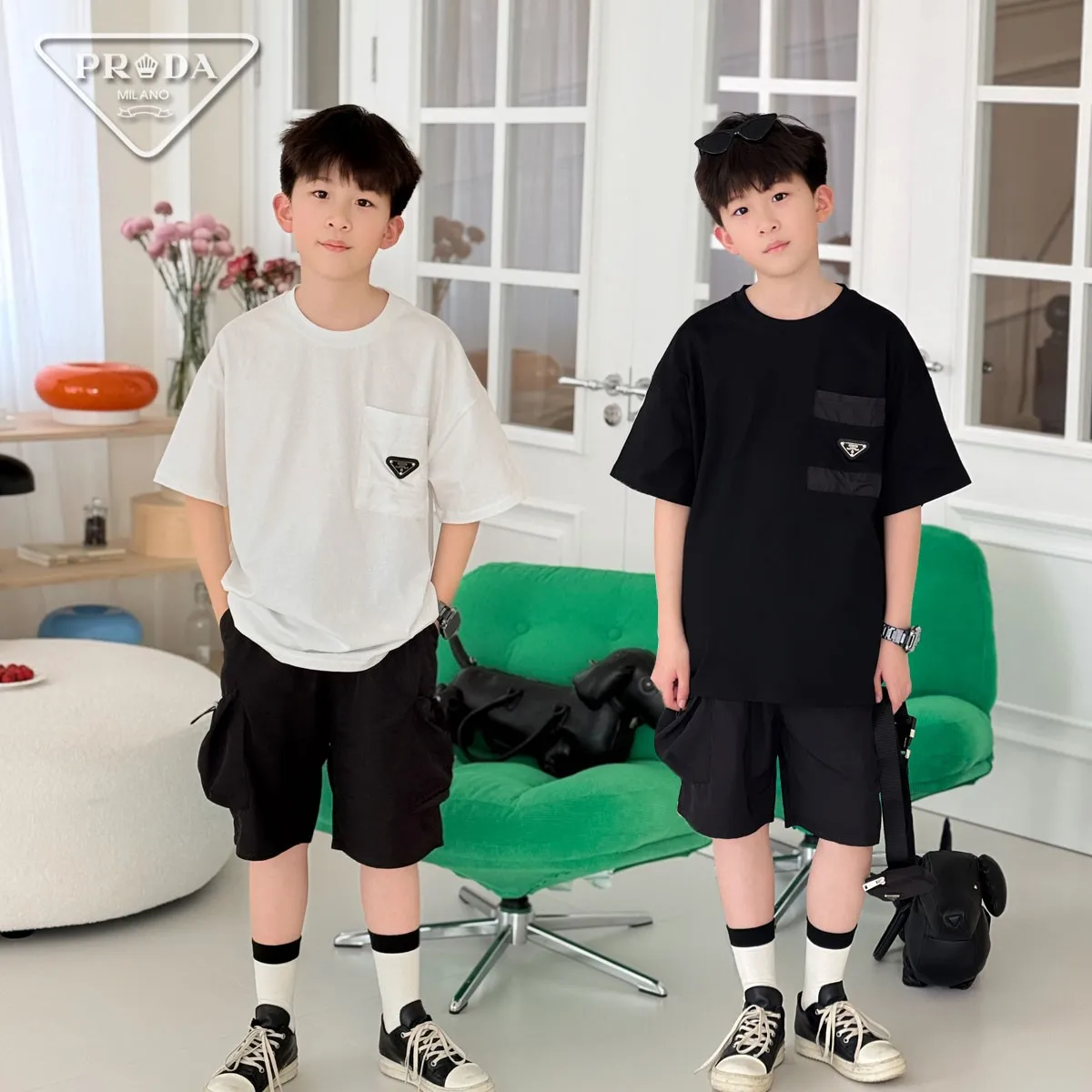 【100-170cm】一枚で主役 トレンドライク 明るい印象 カジュアル 合わせやすい 半袖 Tシャツ ショートパンツ