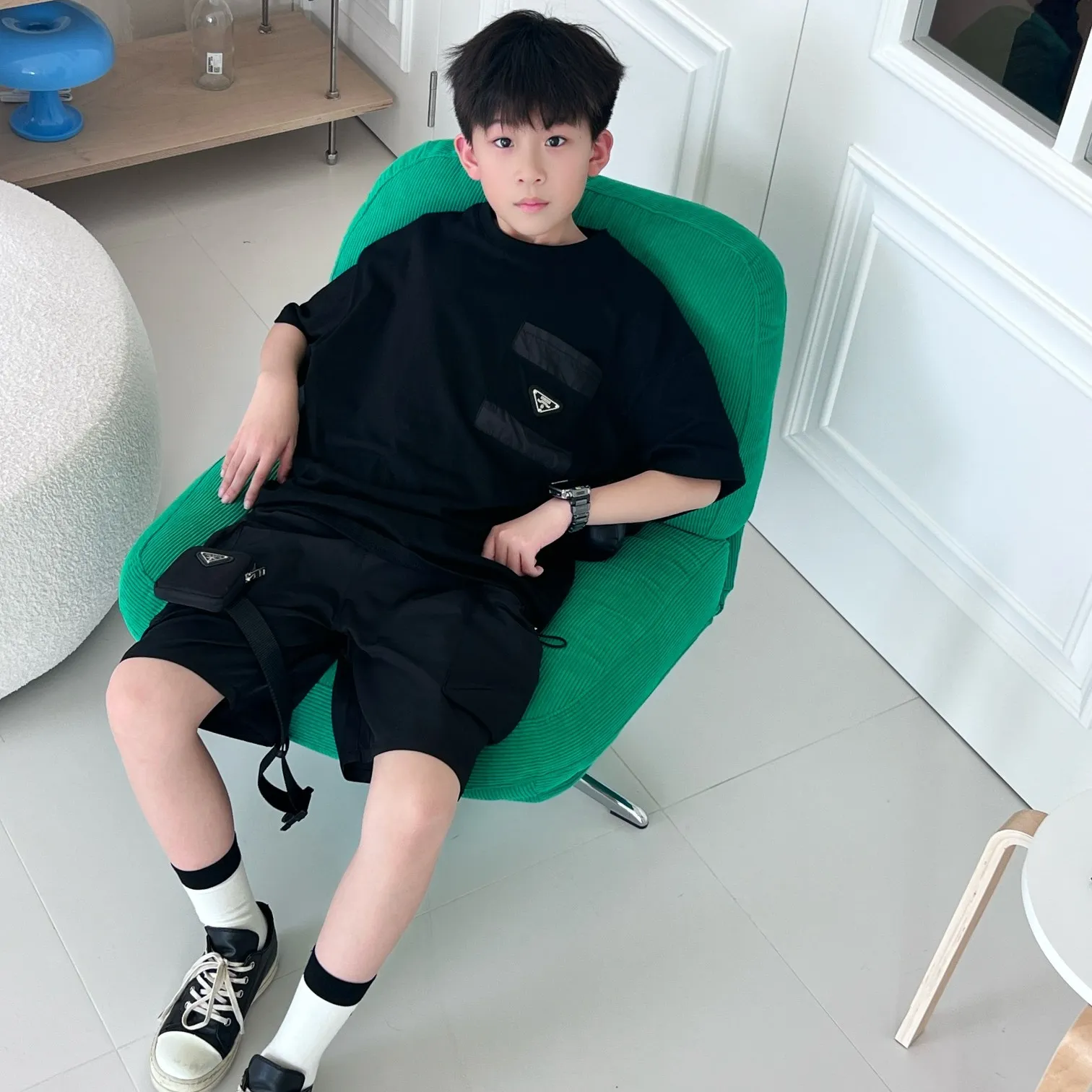 【100-170cm】一枚で主役 トレンドライク 明るい印象 カジュアル 合わせやすい 半袖 Tシャツ ショートパンツ