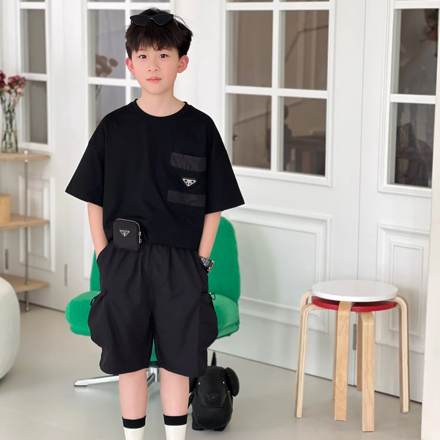 【100-170cm】一枚で主役 トレンドライク 明るい印象 カジュアル 合わせやすい 半袖 Tシャツ ショートパンツ