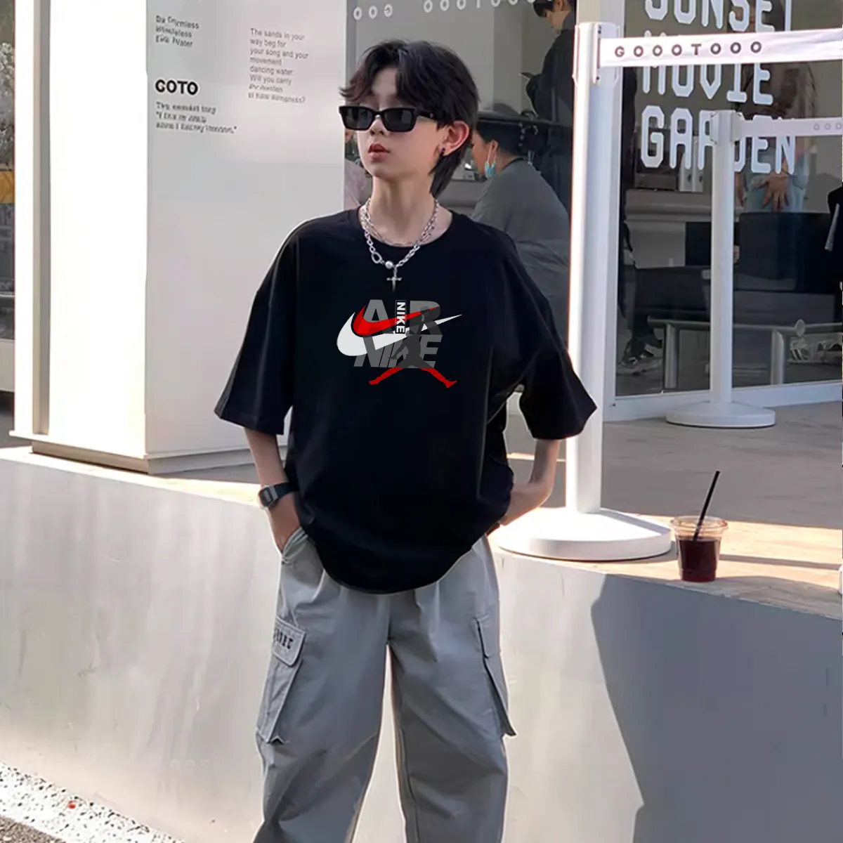 【90-160cm】トレンド感たっぷり 人気上昇中 カジュアル ストリート 男の子 半袖 Tシャツ