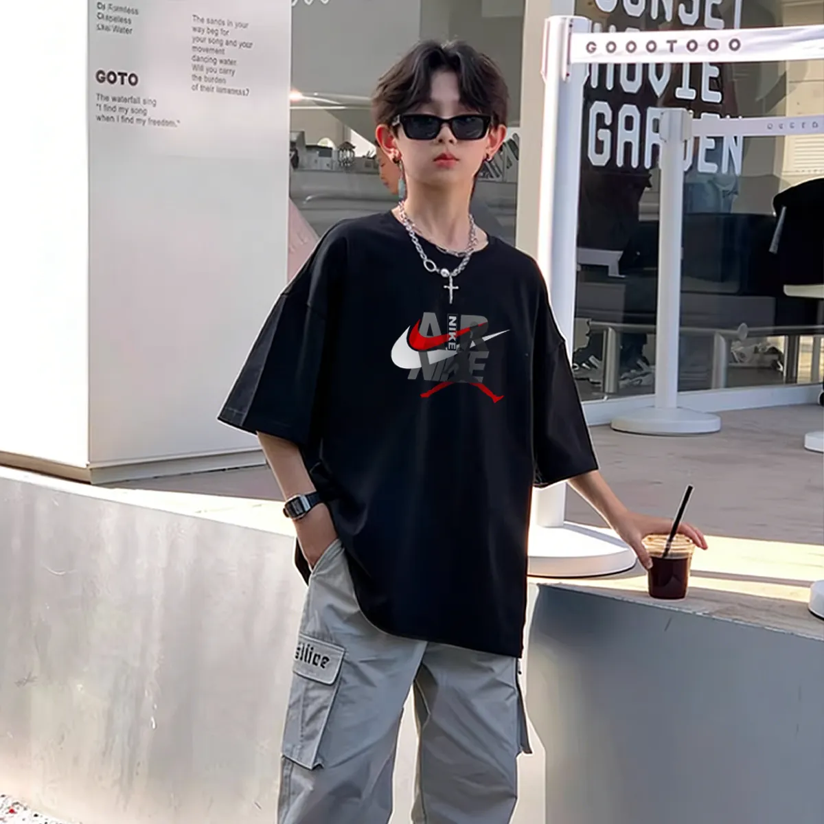 【90-160cm】トレンド感たっぷり 人気上昇中 カジュアル ストリート 男の子 半袖 Tシャツ