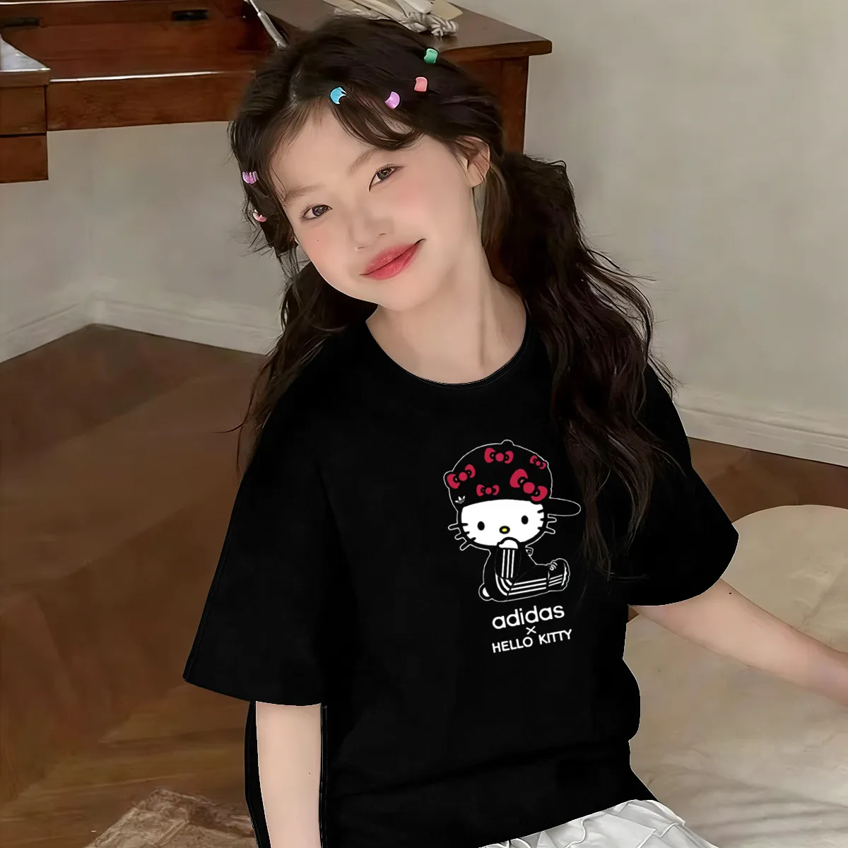 【90-160cm】毎日着たくなる 好感度UP カジュアル かわいさ満点 女の子 半袖 Tシャツ